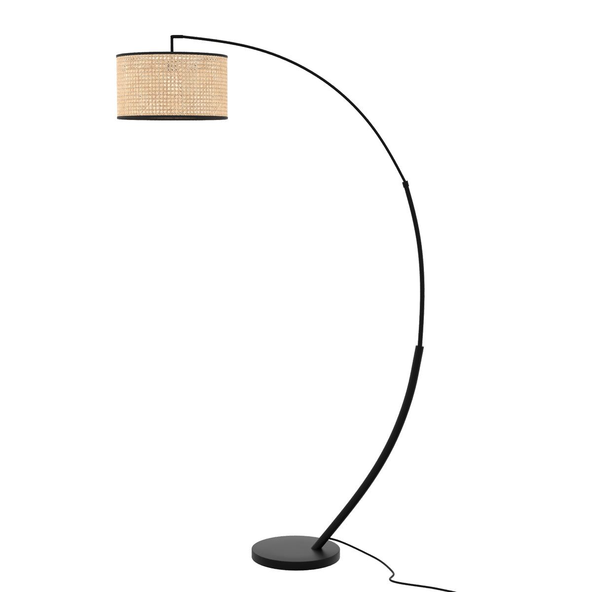 lampadaire boheme chic rotin design
