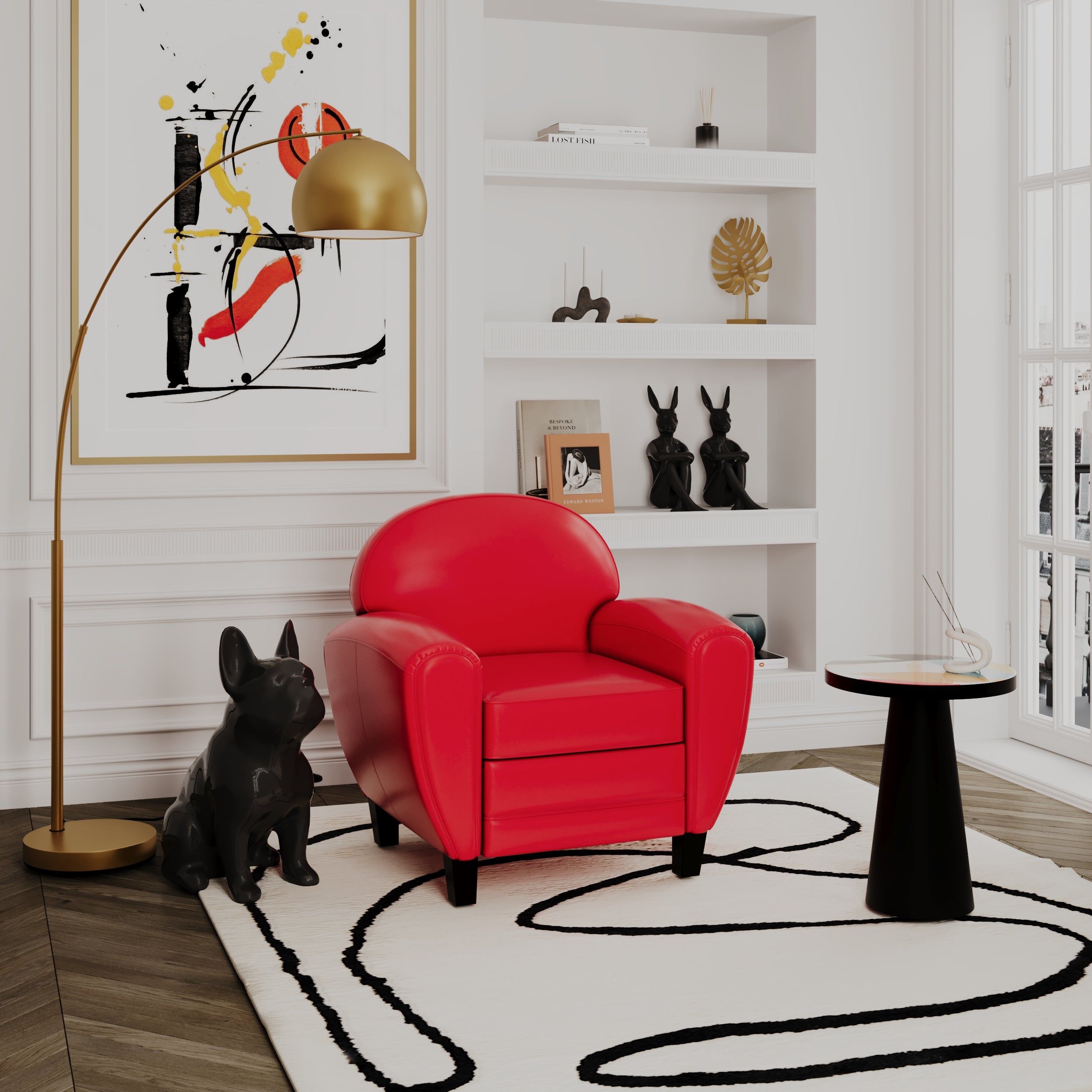 lampadaire dinard dore metal laiton