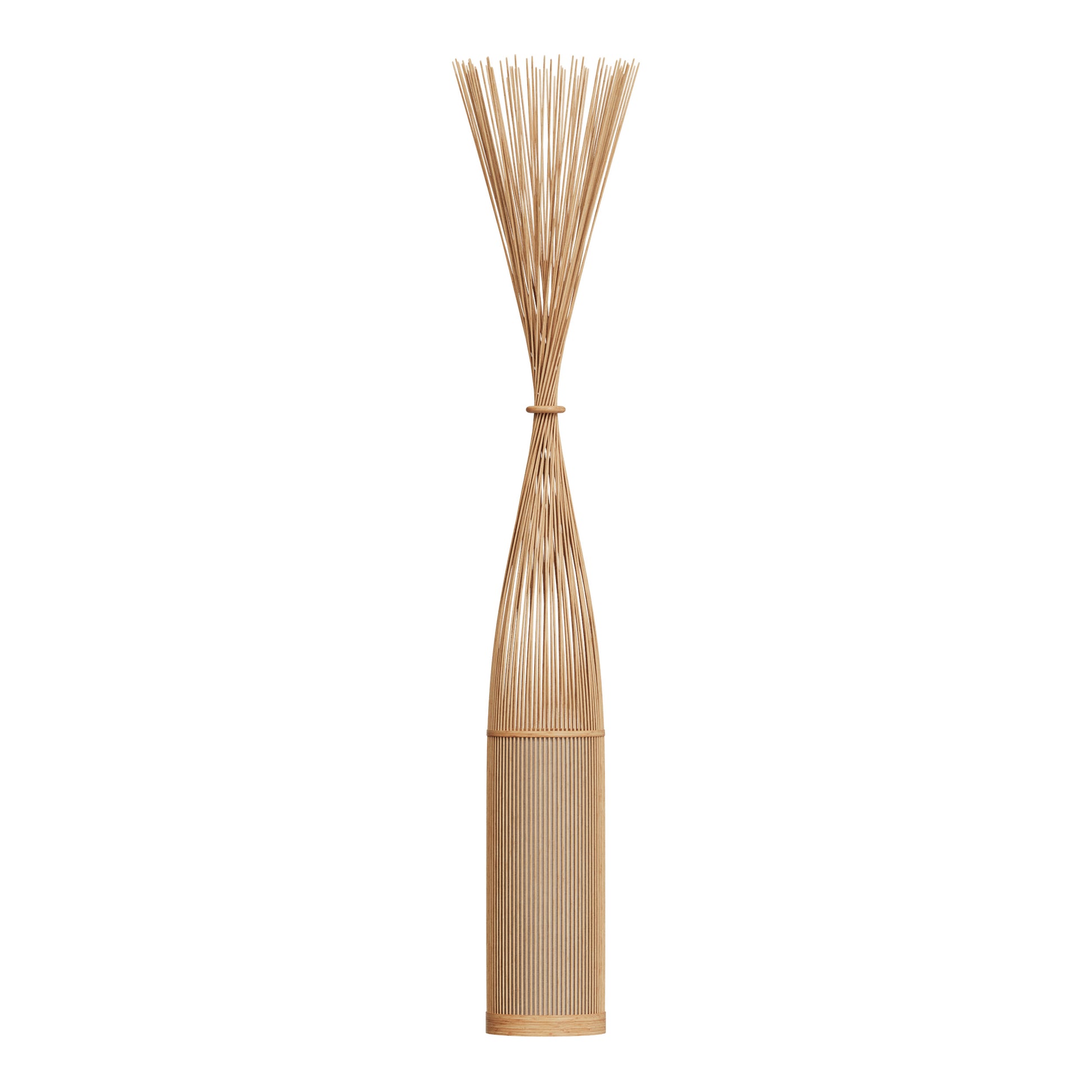 lampadaire en bambou naturel huron