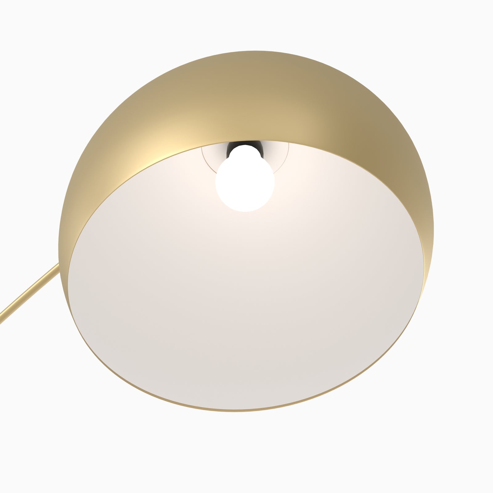 lampadaire en metal couleur dore arrondi dinard