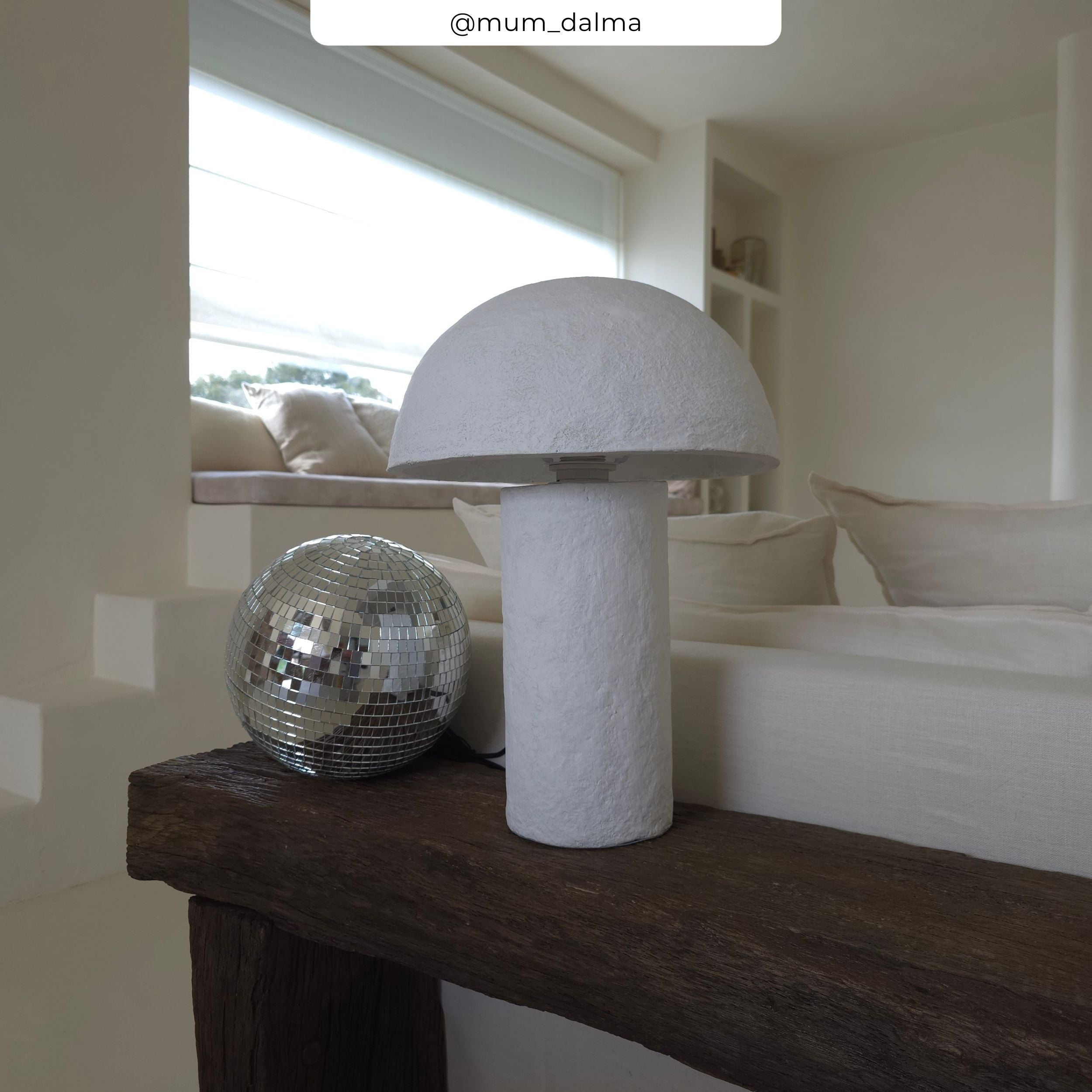 lampe a poser blanc papier blanc poesia