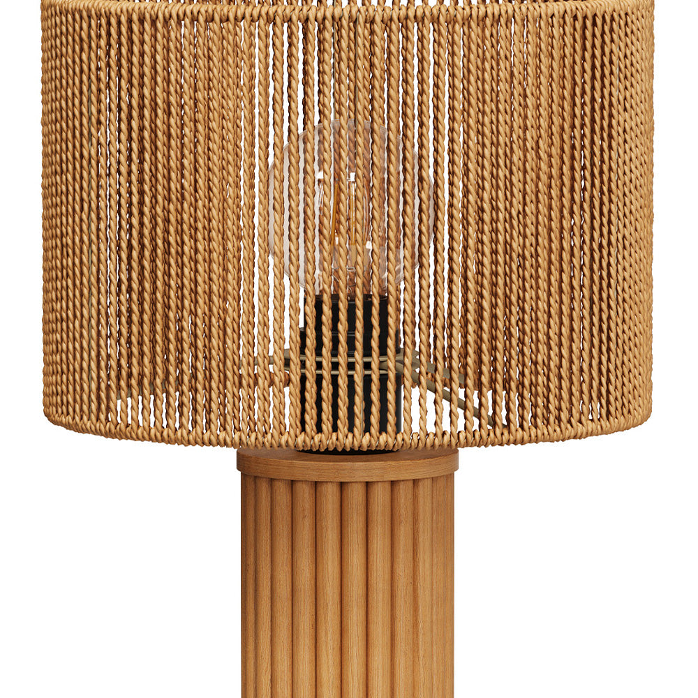 lampe a poser corde bois mira