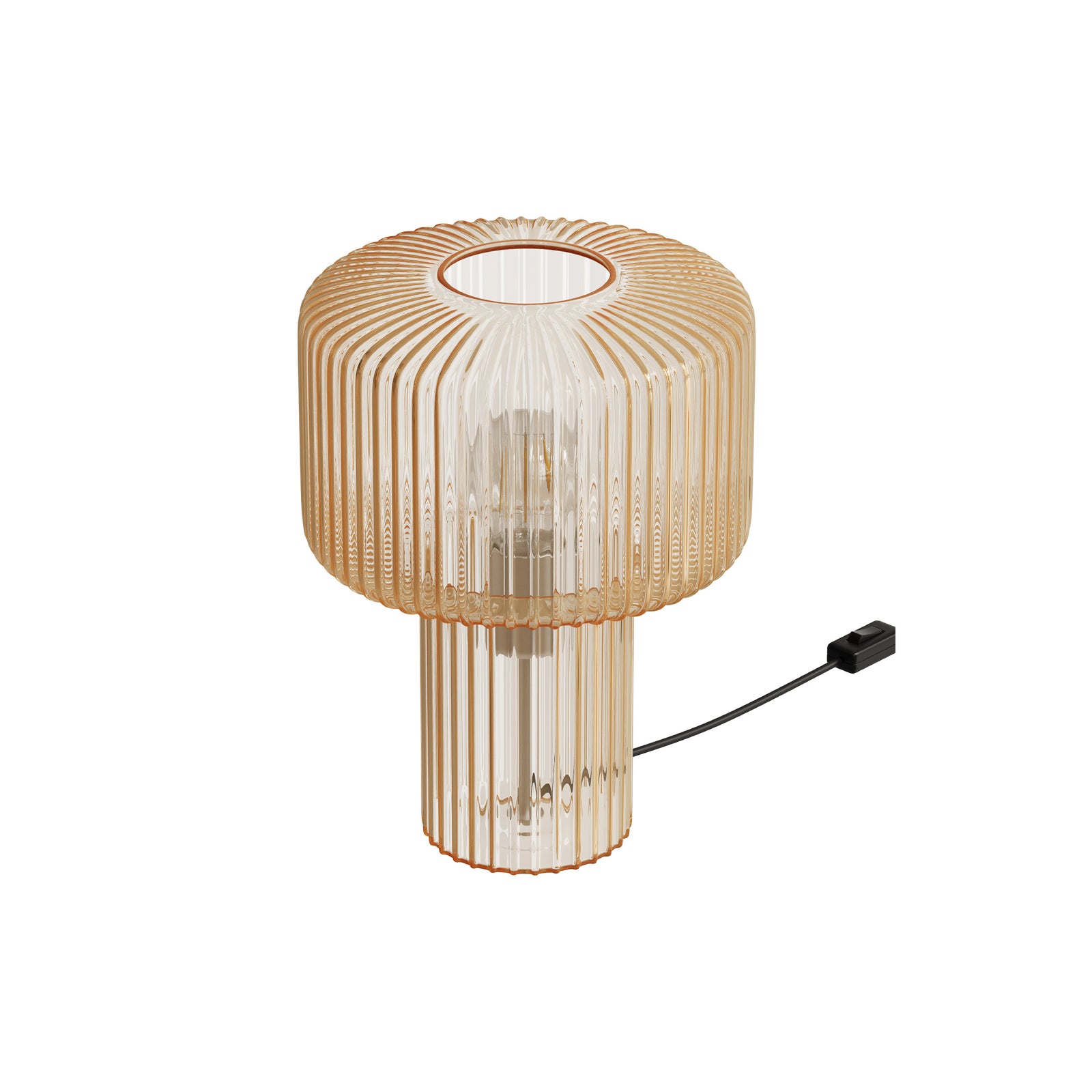 lampe a poser en verre cannele verra