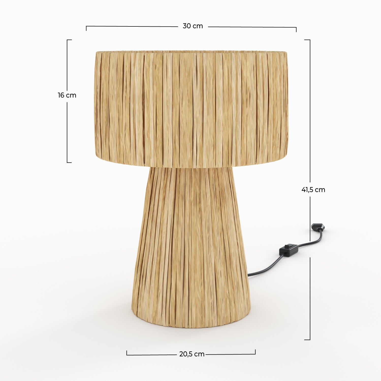 lampe decorative solea naturelle boheme palmier