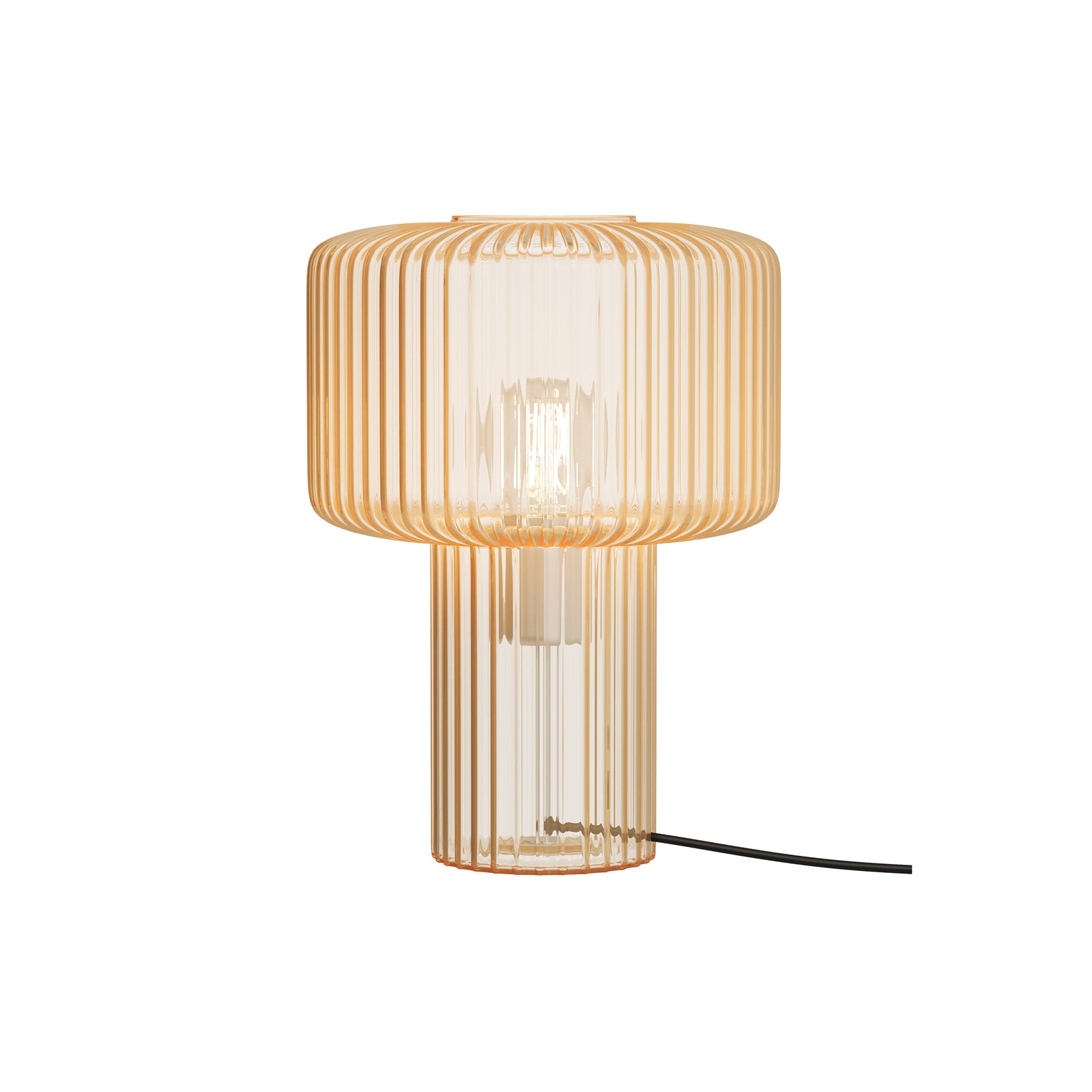 lampe en verre cannele verra