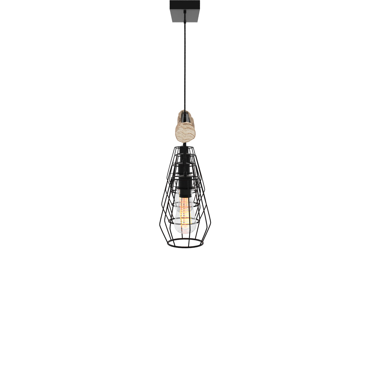 lampe industrielle 4 suspension clotilde