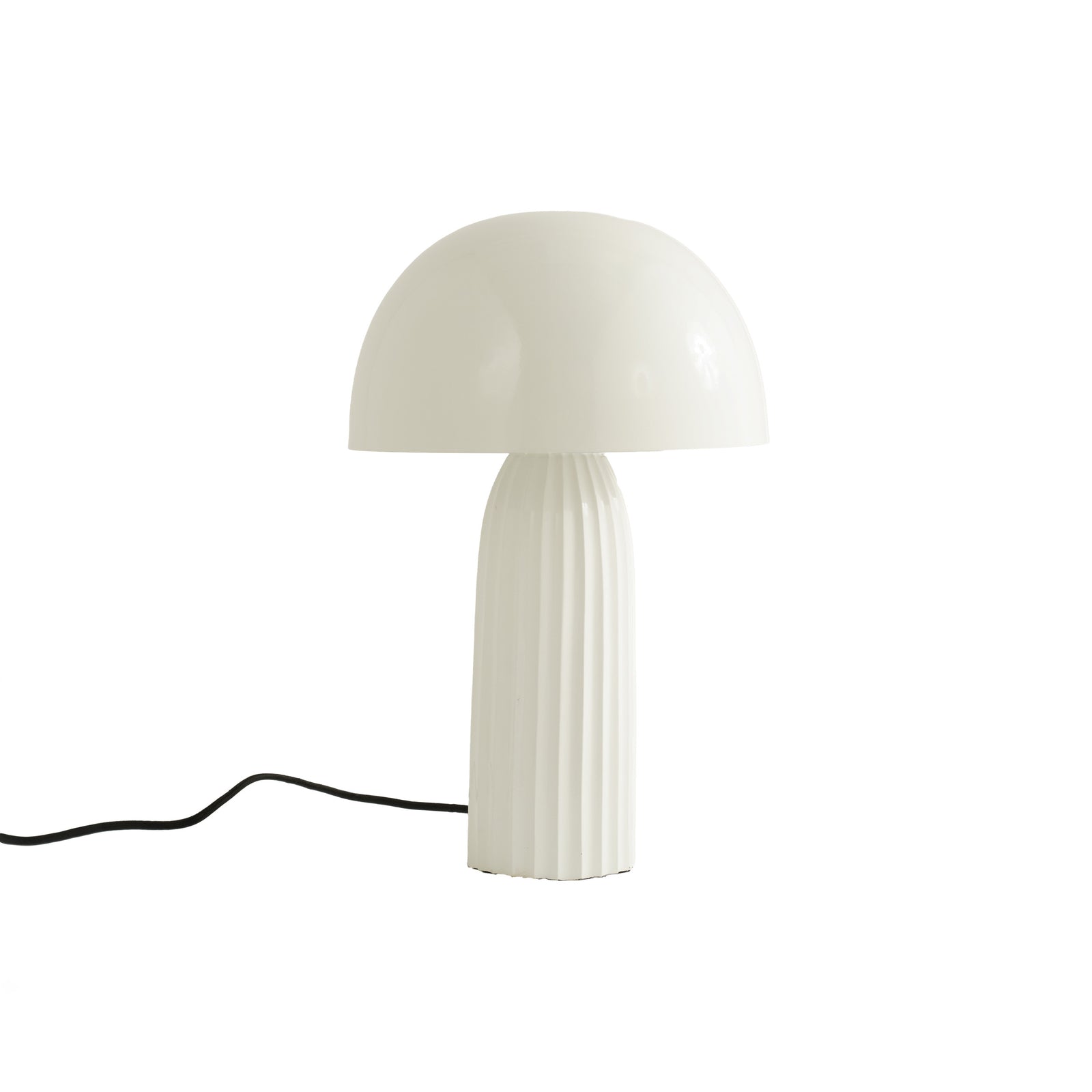 lampe joy en metal blanc fond blanc