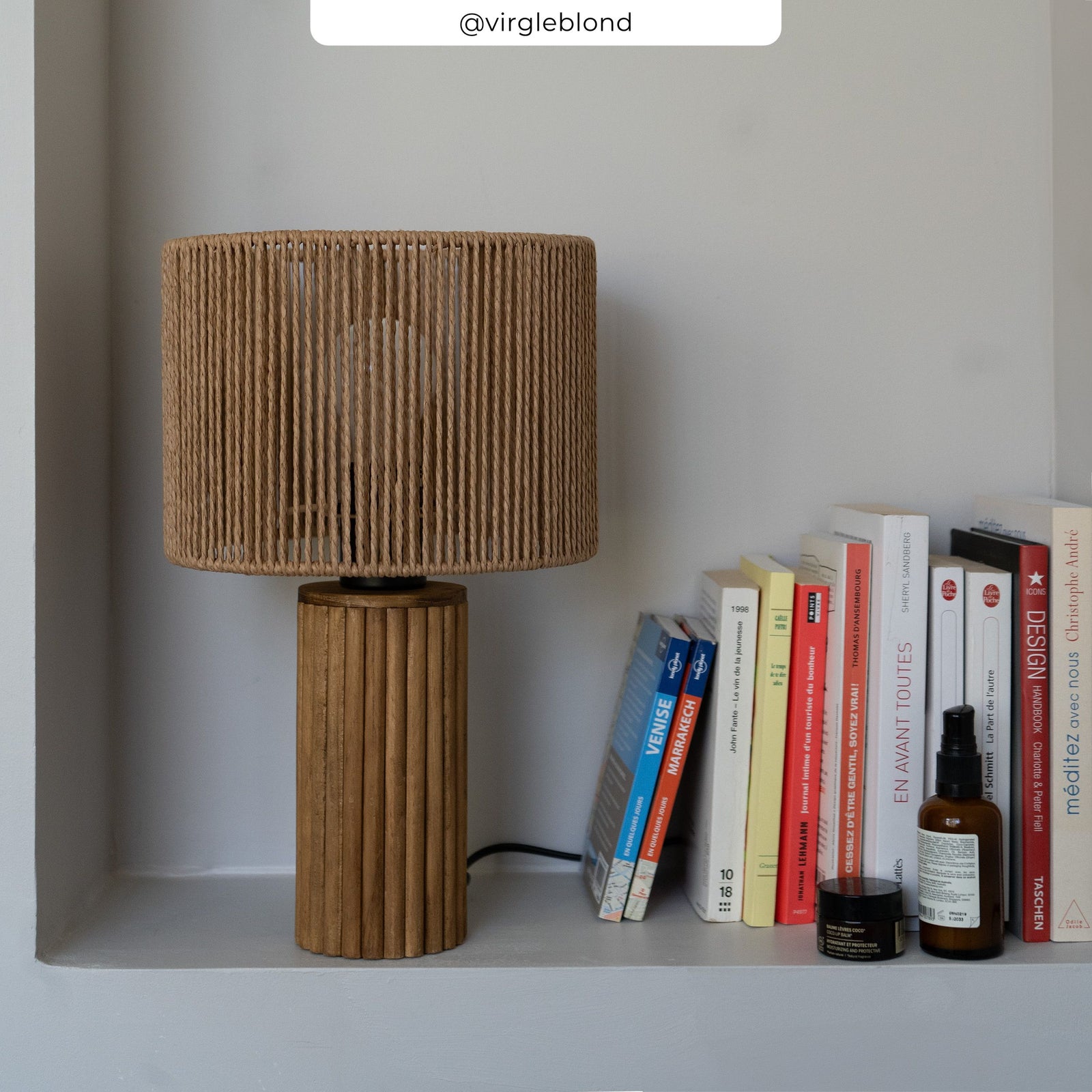 lampe mira a poser bois papier corde ugc