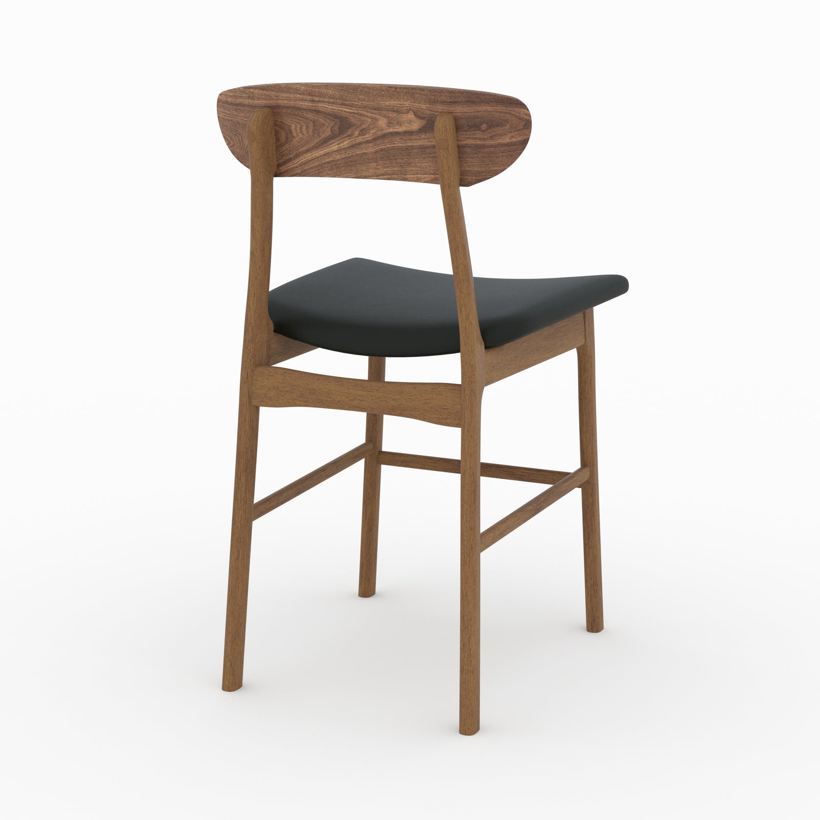 lana chaise de bar mi hauteur en cuir synthetique noir 66 cm lot de 2