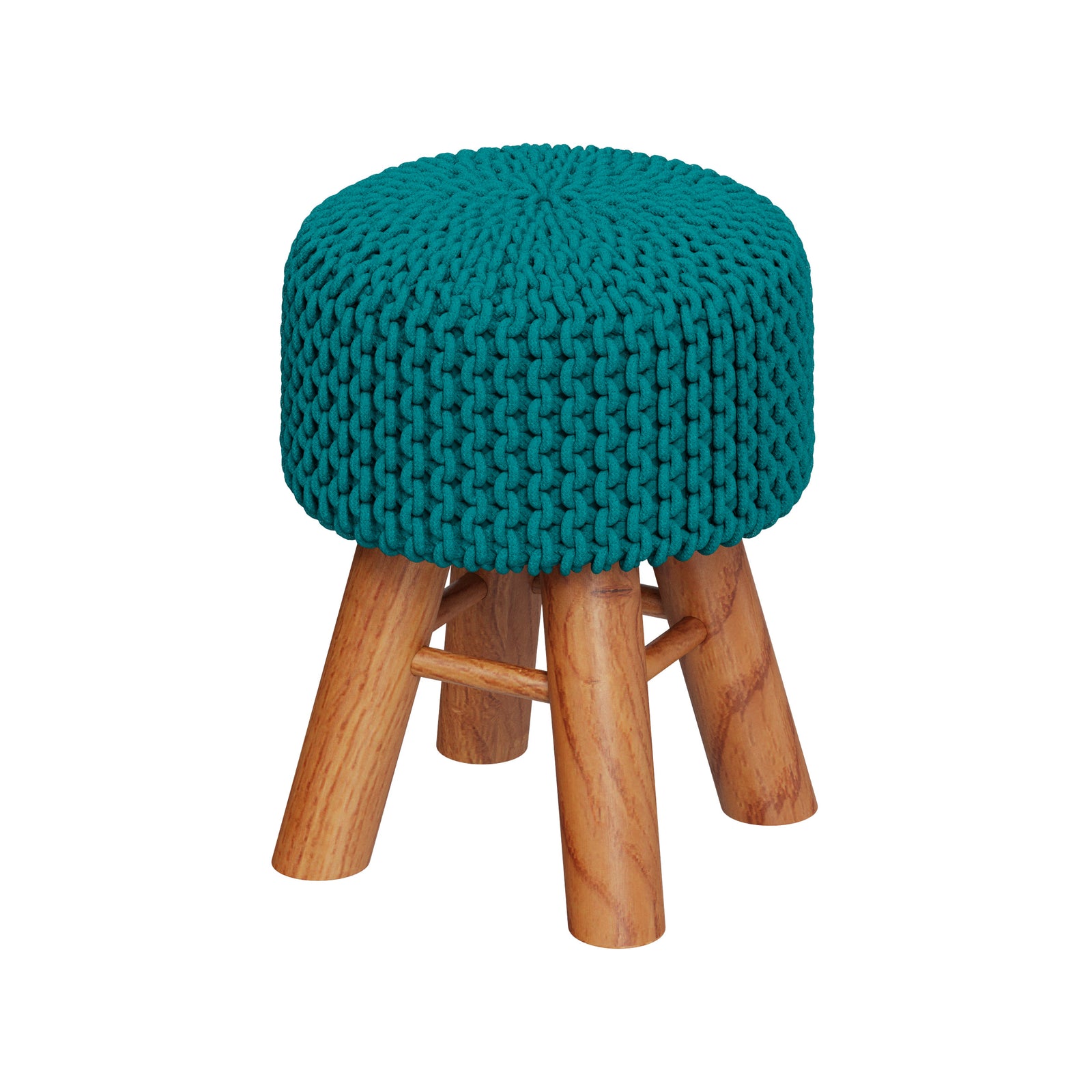 lisa petit tabouret coton bleu