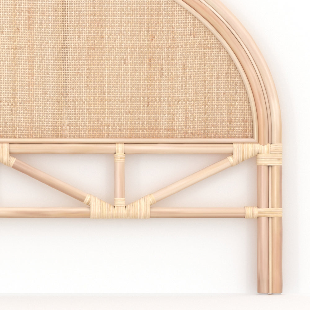 lit 160cm tete rotin naturel madya