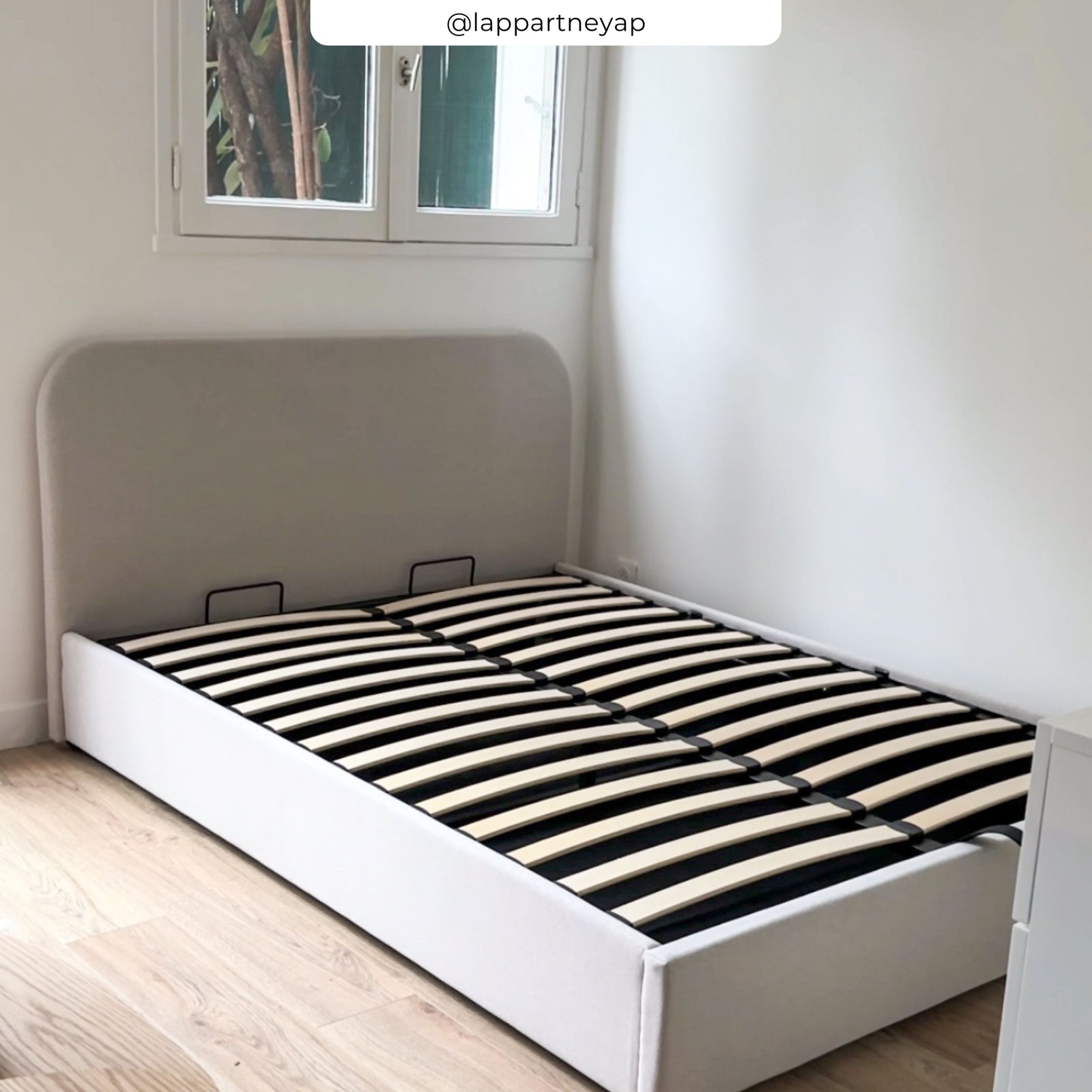 lit 2 tilly tissu beige 140 x 190 cm