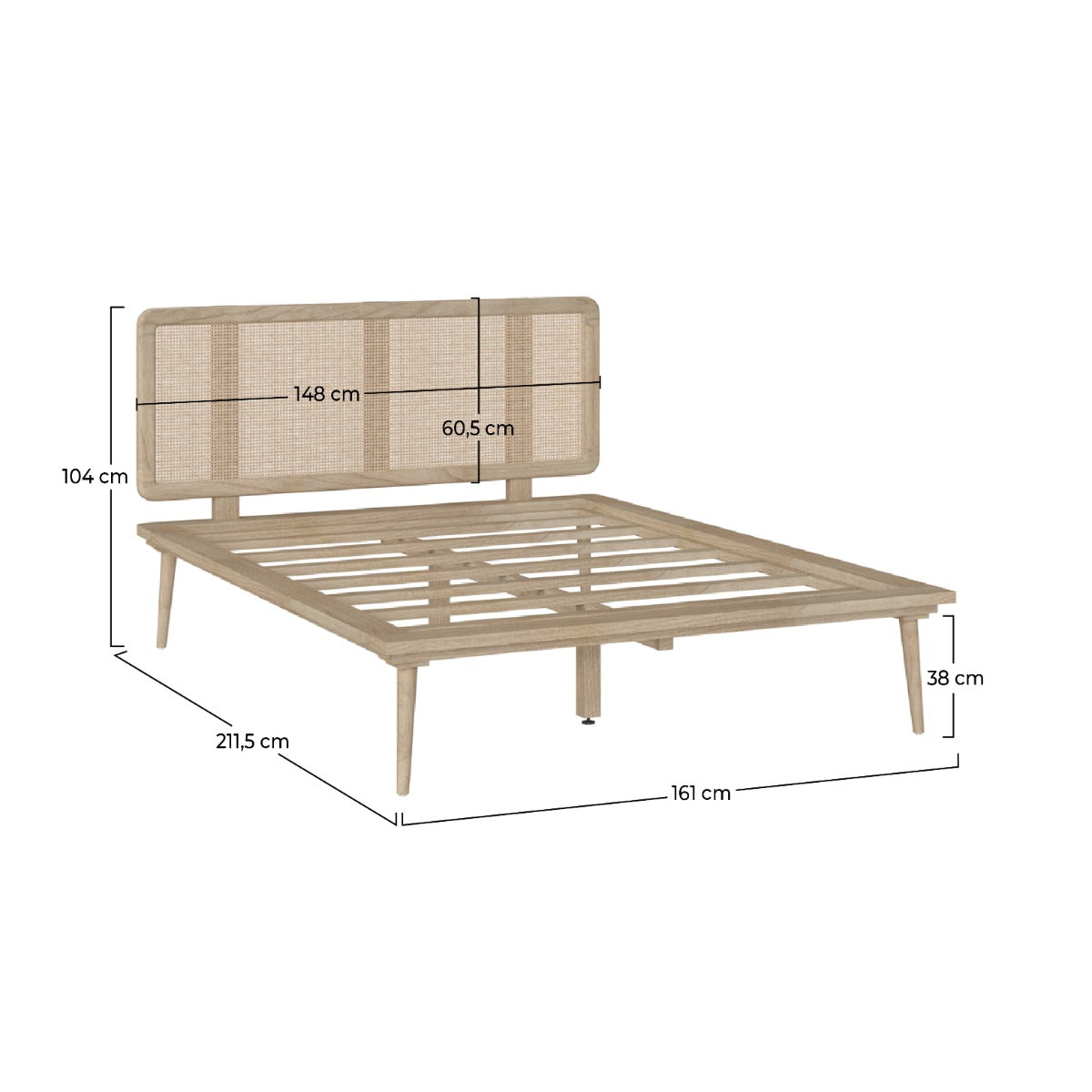 lit double adik 140x190 cm