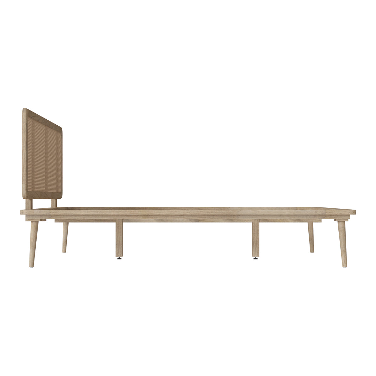 lit double adik 160 200 cm en bois de mindi