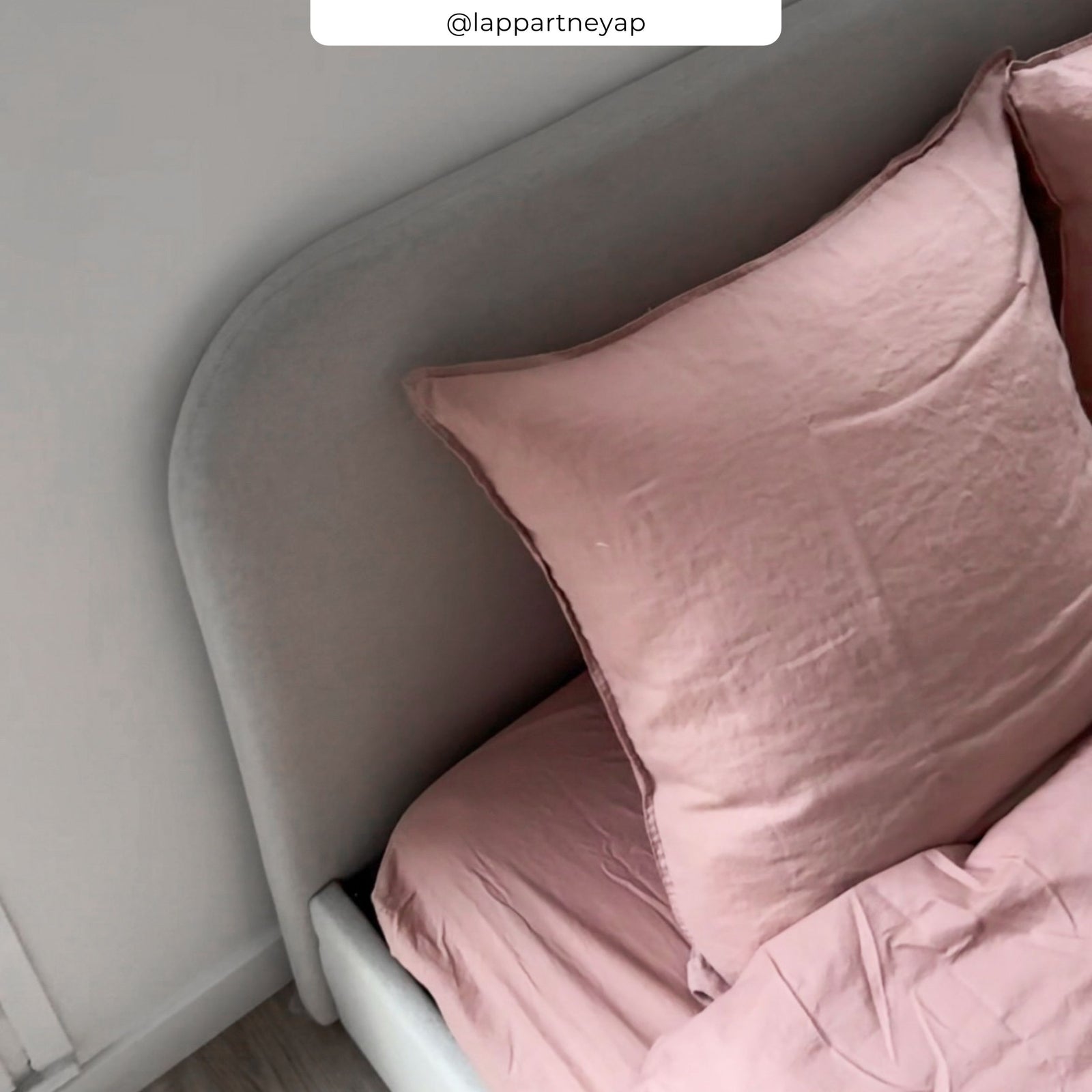 lit double en tissu beige tilly 140 x 190 cm