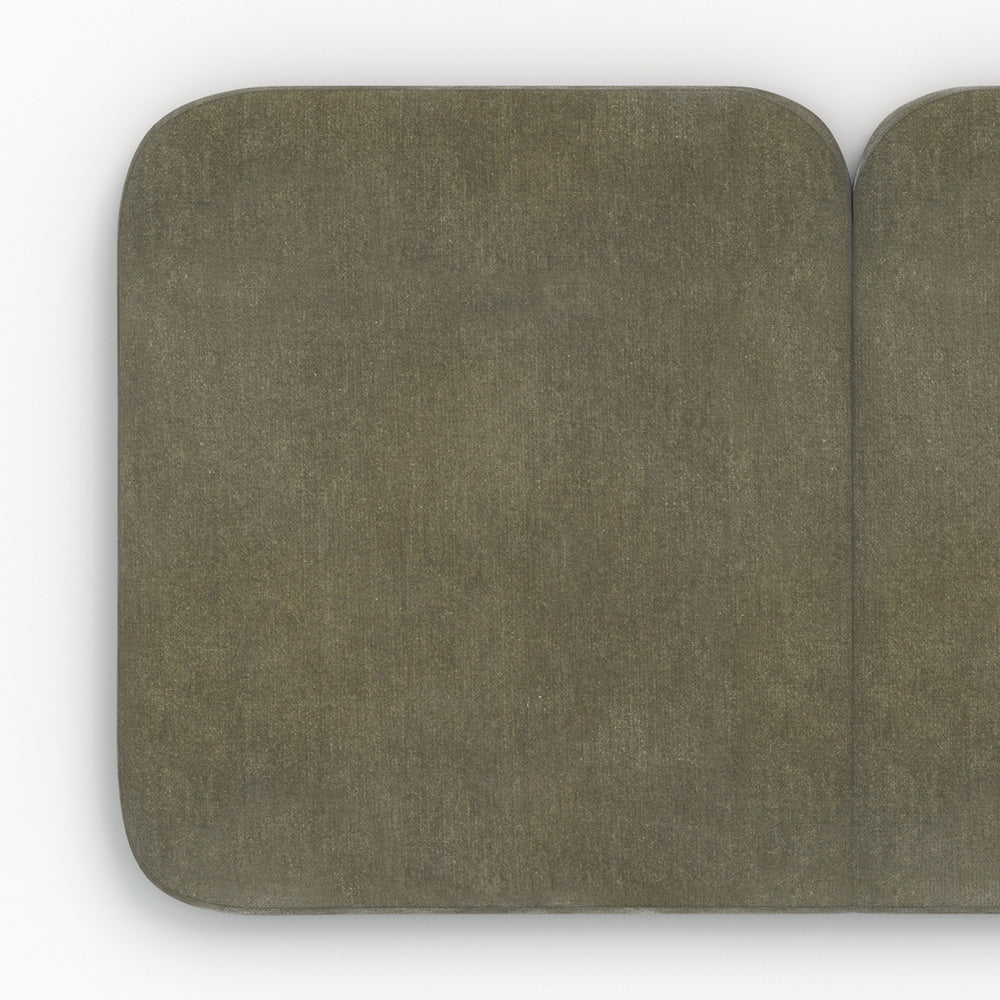 Tête de lit Etna en tissu vert olive 160 cm
