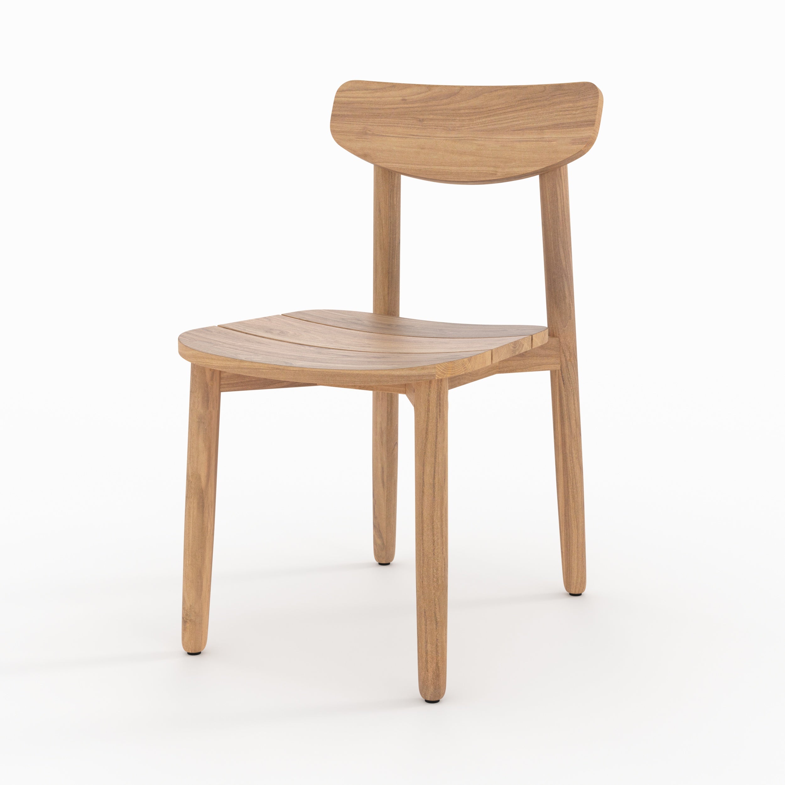 lot 2 chaises de jardin lufy en bois de teck recycle