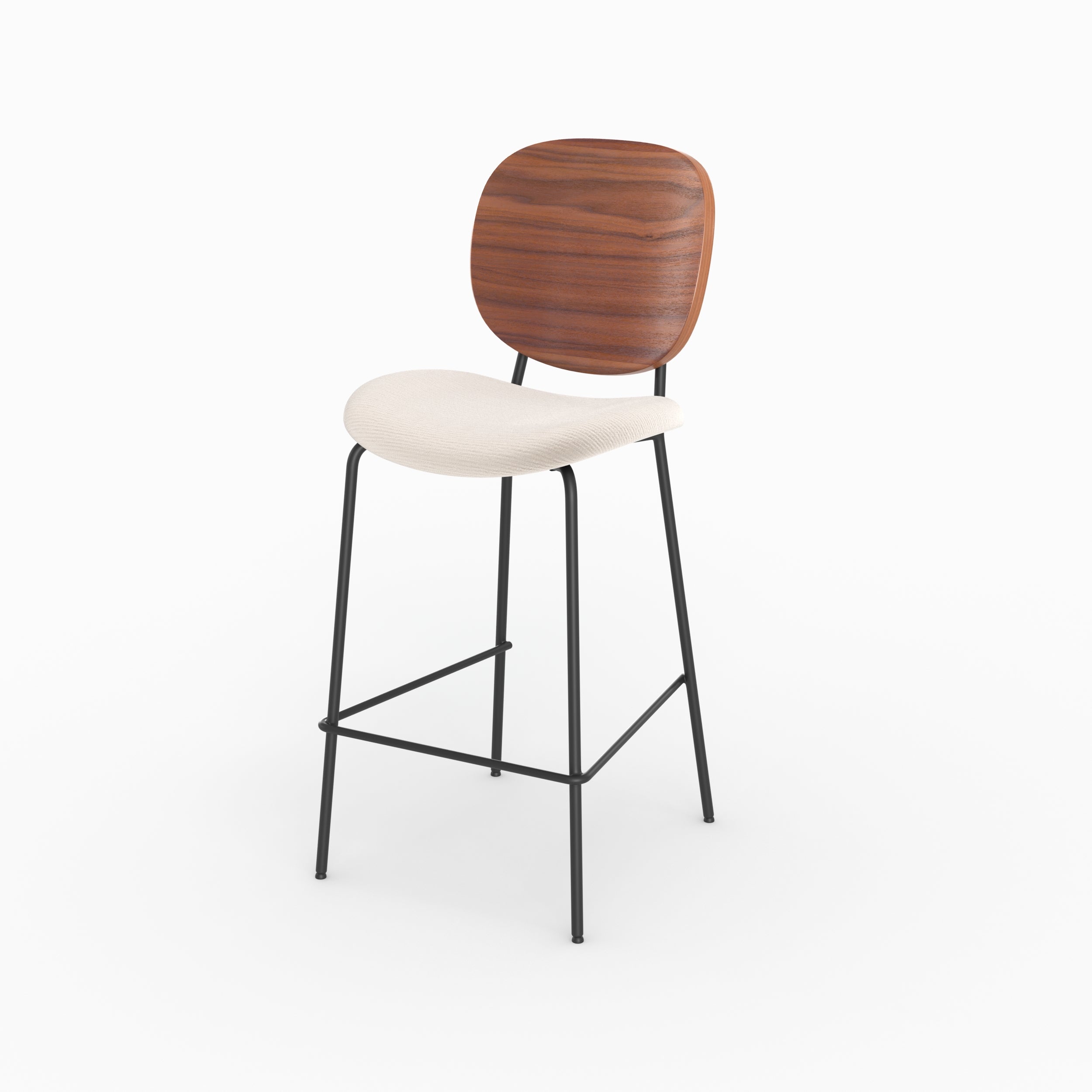 lot 2 chaises simone tissu beige ilot 65 5cm