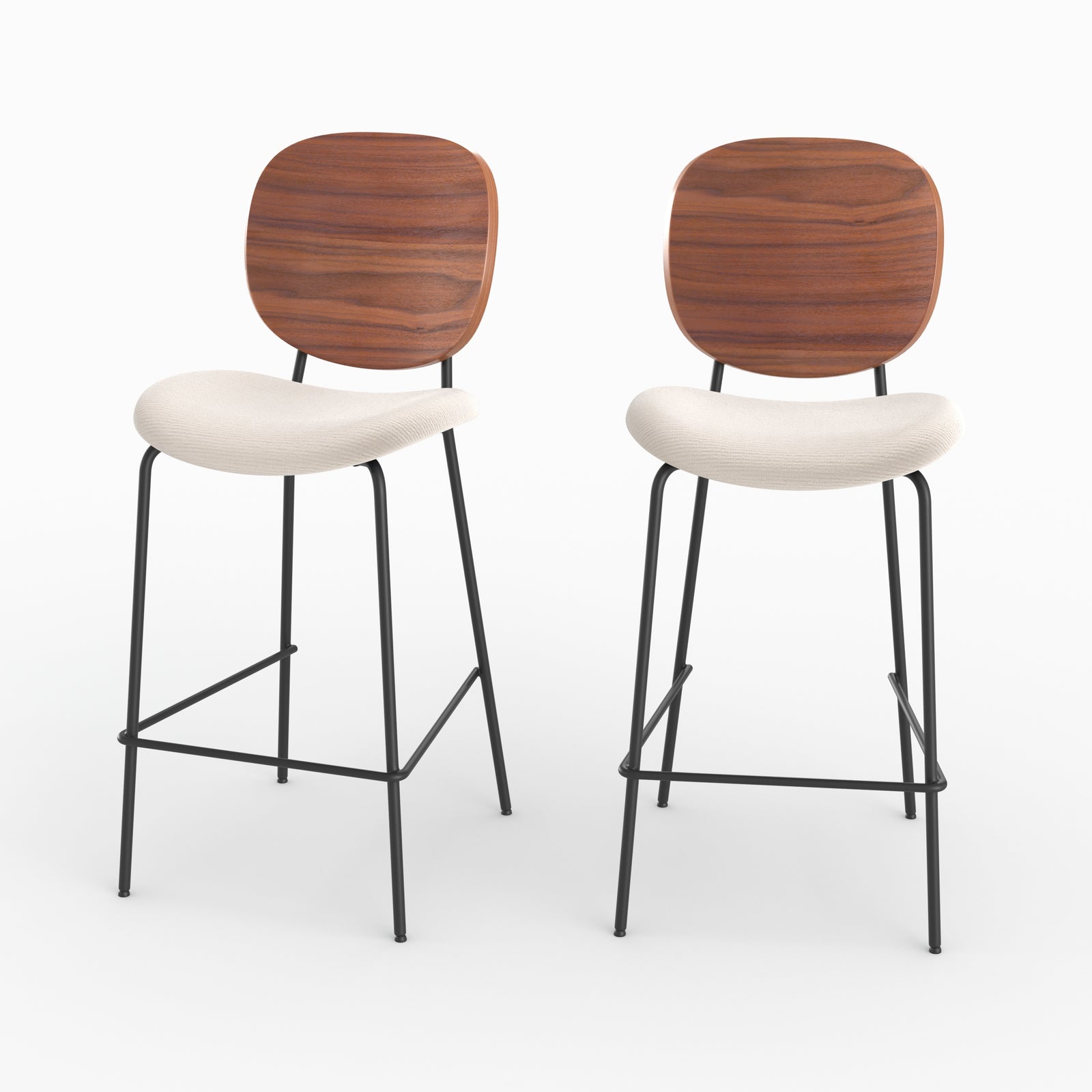 lot 2 simone chaise tissu beige 65 5cm ilot