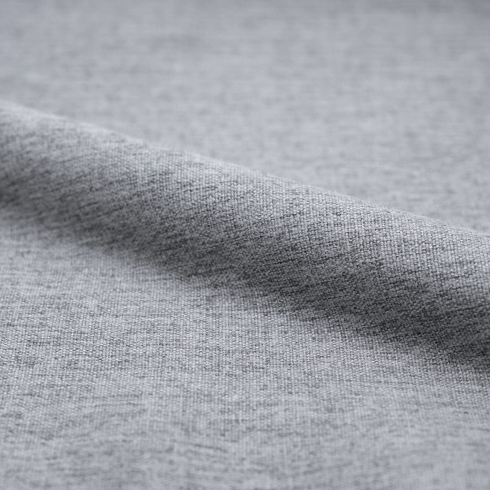 lot de 2 chaise victoria tissu gris clair pieds noirs