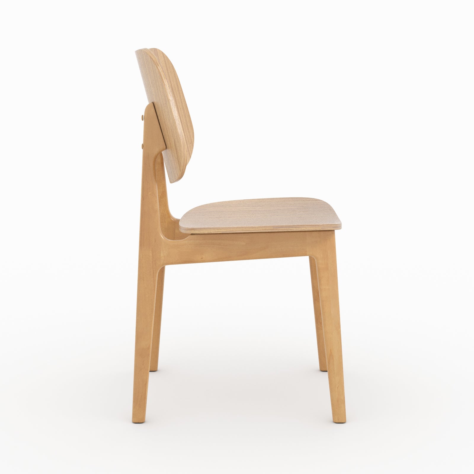 lot de 2 chaises clyde en bois clair