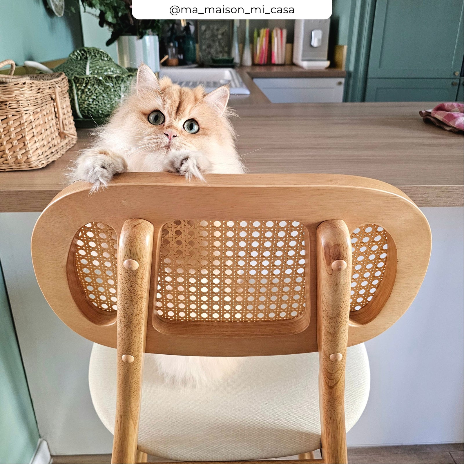 lot de 2 chaises de bar tissu beige 64