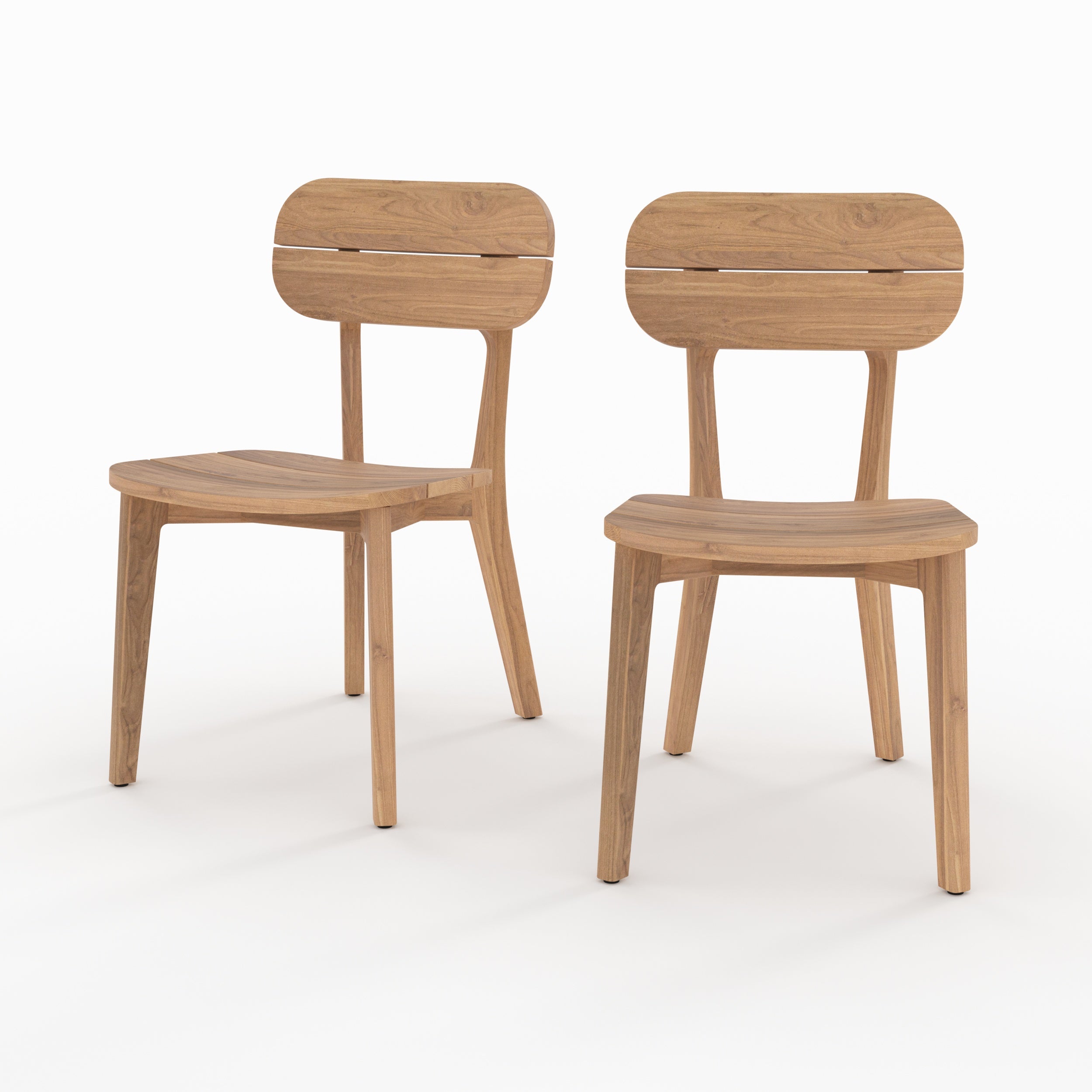 lot de 2 chaises de jardin azia en bois de teck recycle_1