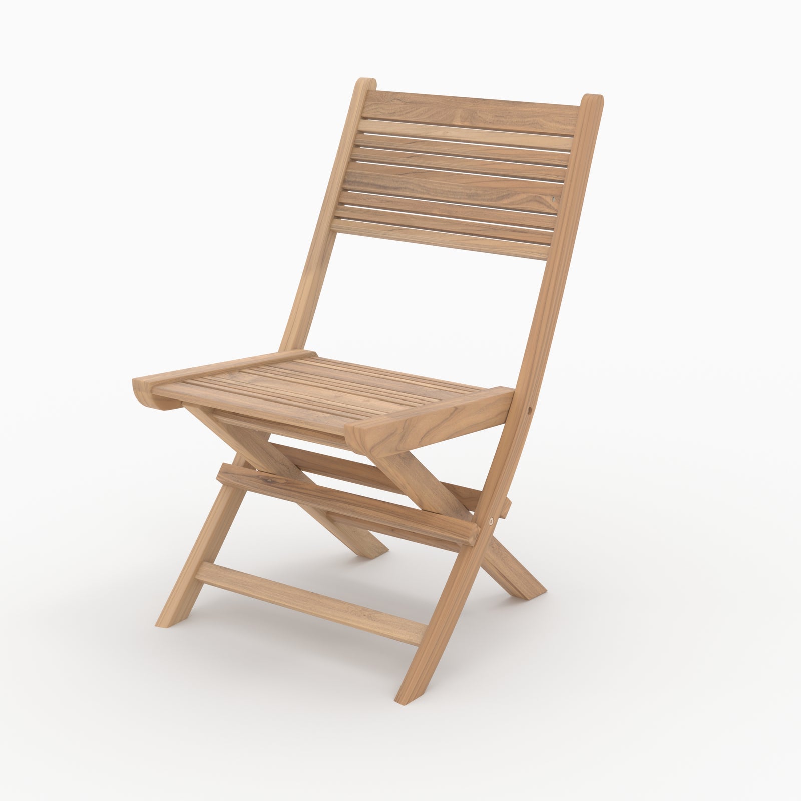 lot de 2 chaises de jardin en bois de teck nido pliante