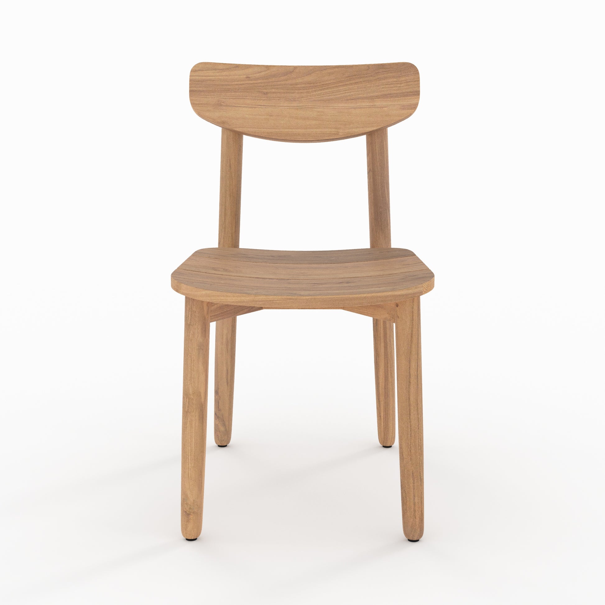 lot de 2 chaises de jardin lufy bois de teck recycl