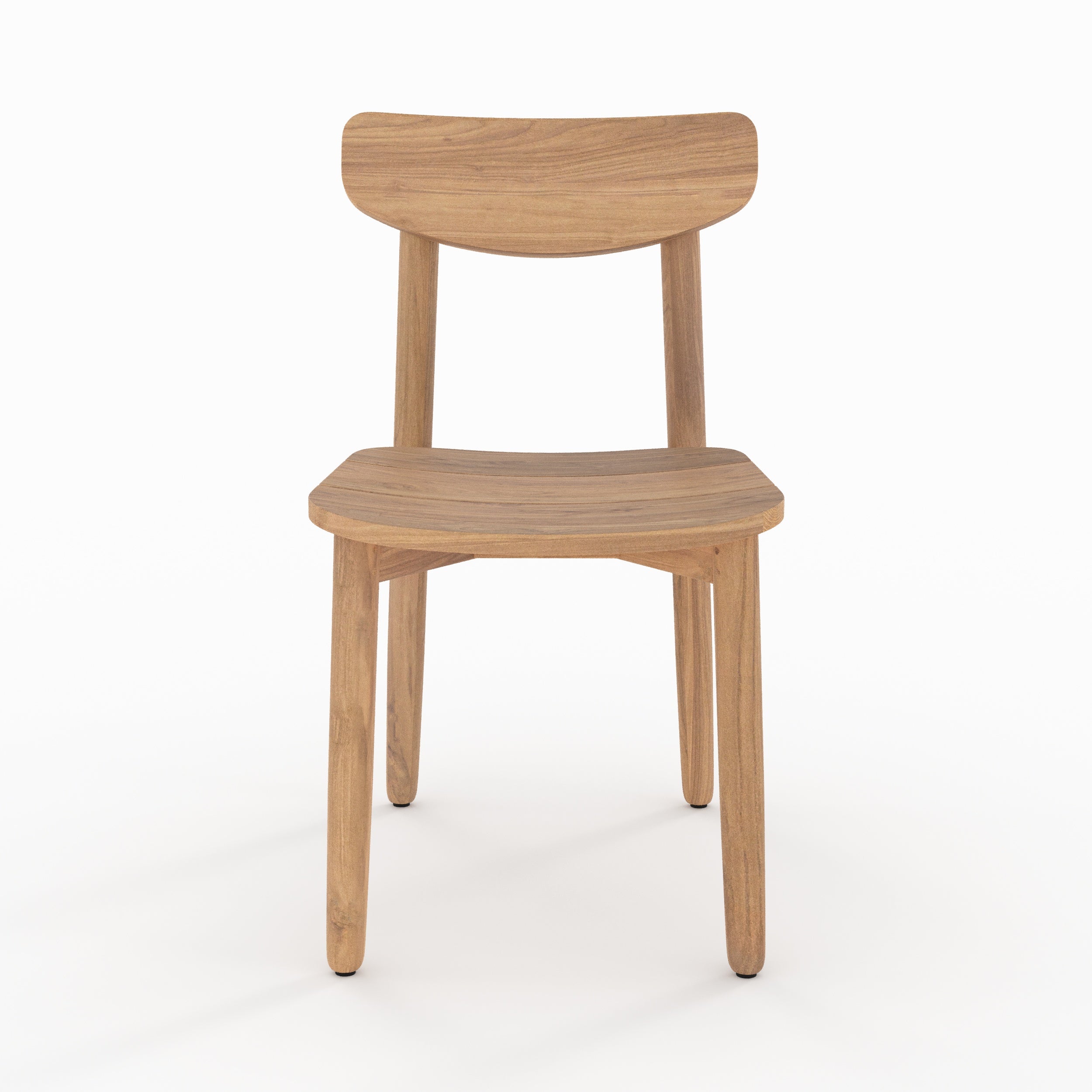 lot de 2 chaises de jardin lufy bois de teck recycl
