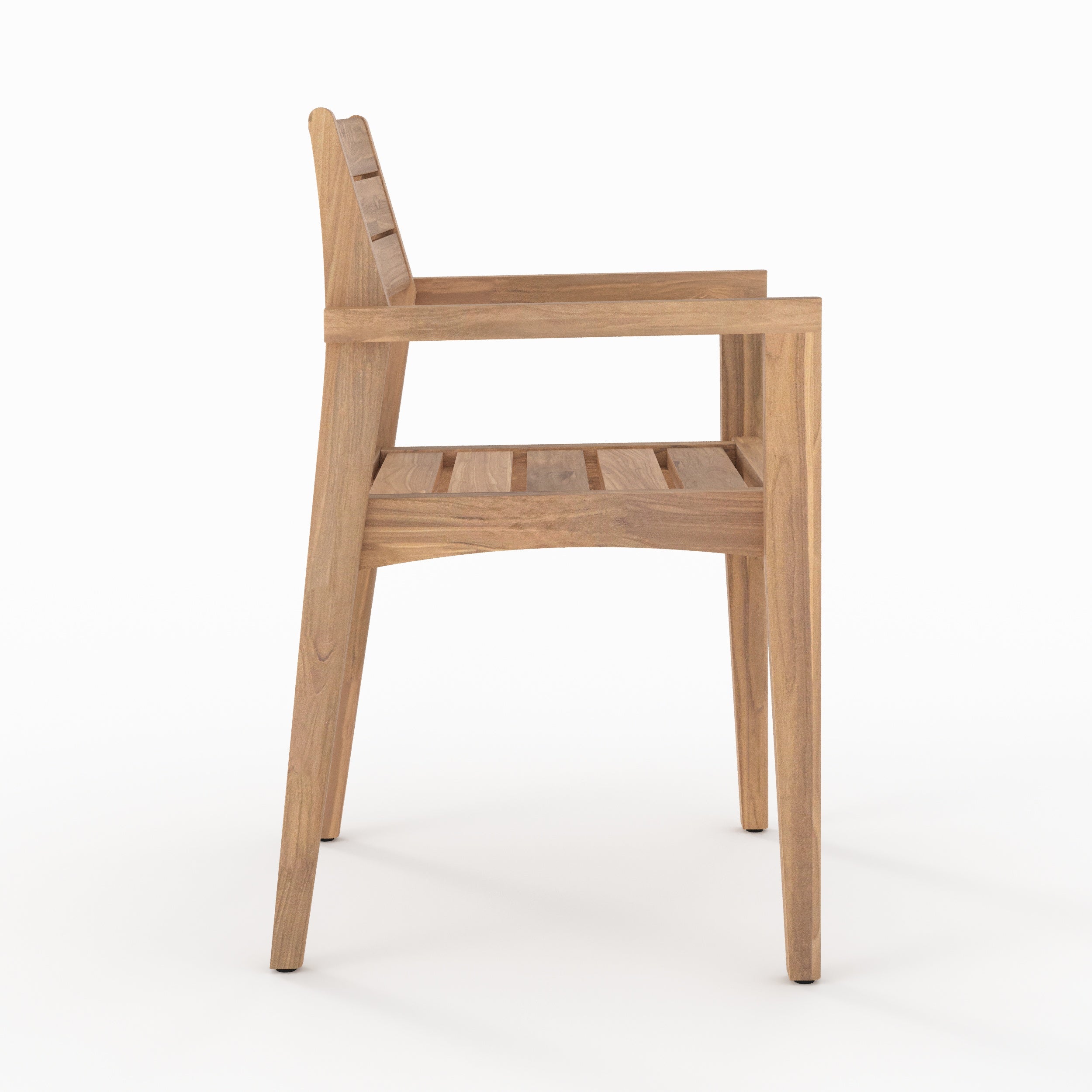 lot de 2 chaises de jardin yogy bois de teck recycle