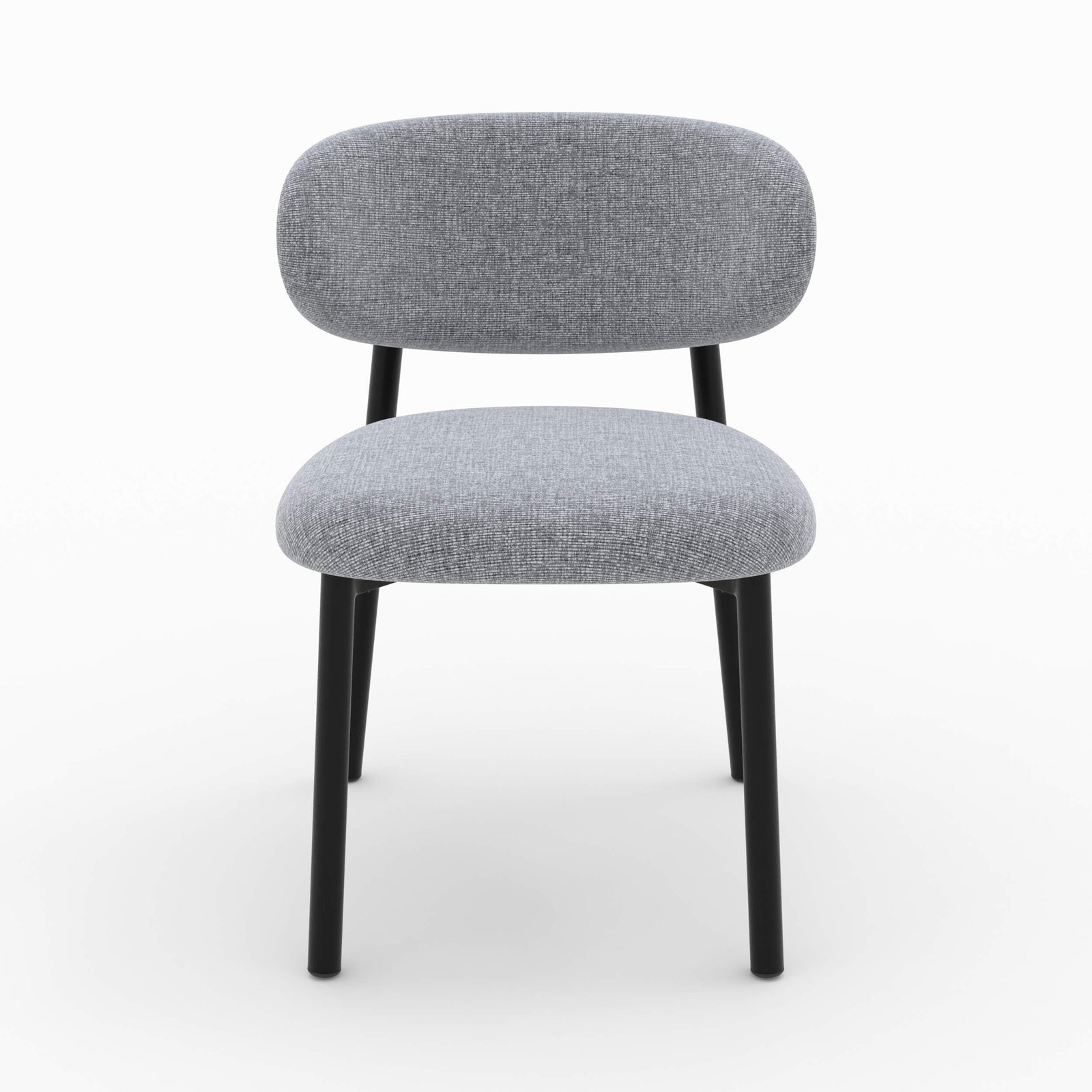 lot de 2 chaises nao en tissu gris fonce chine