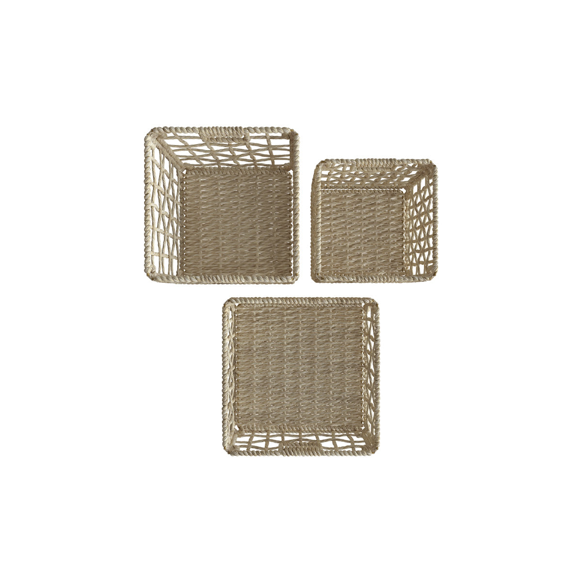 lot de 3 paniers en matiere naturelle janice