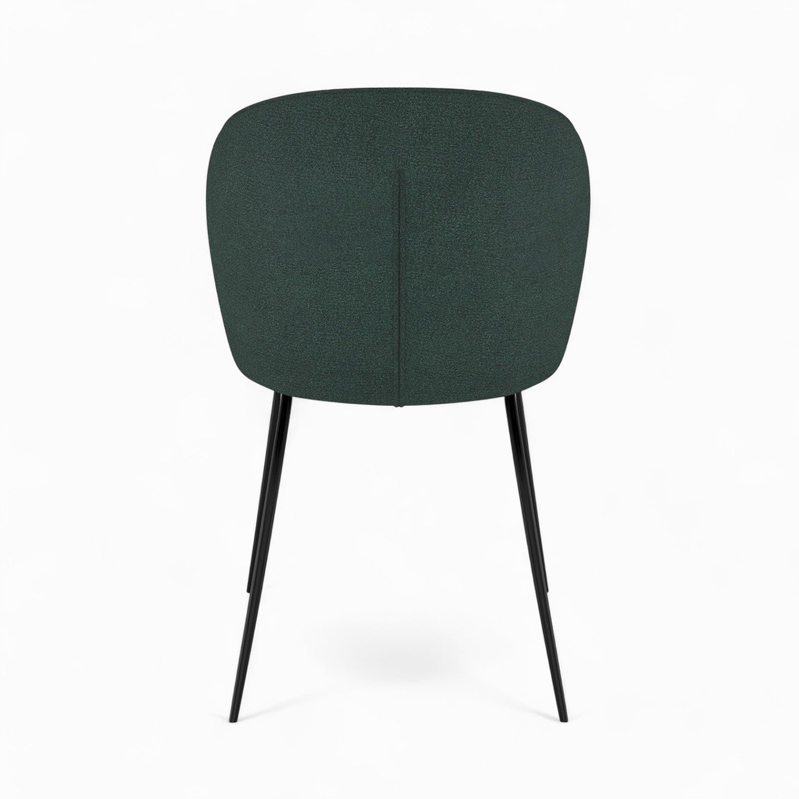 lot de 4 chaises colorees en tissu boucle jaune et vert