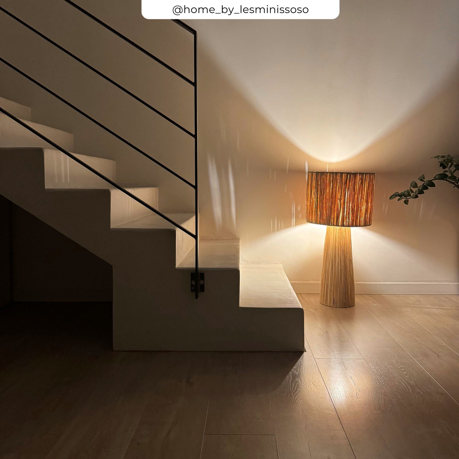 luminaire en feuille de palmier grand modele solea