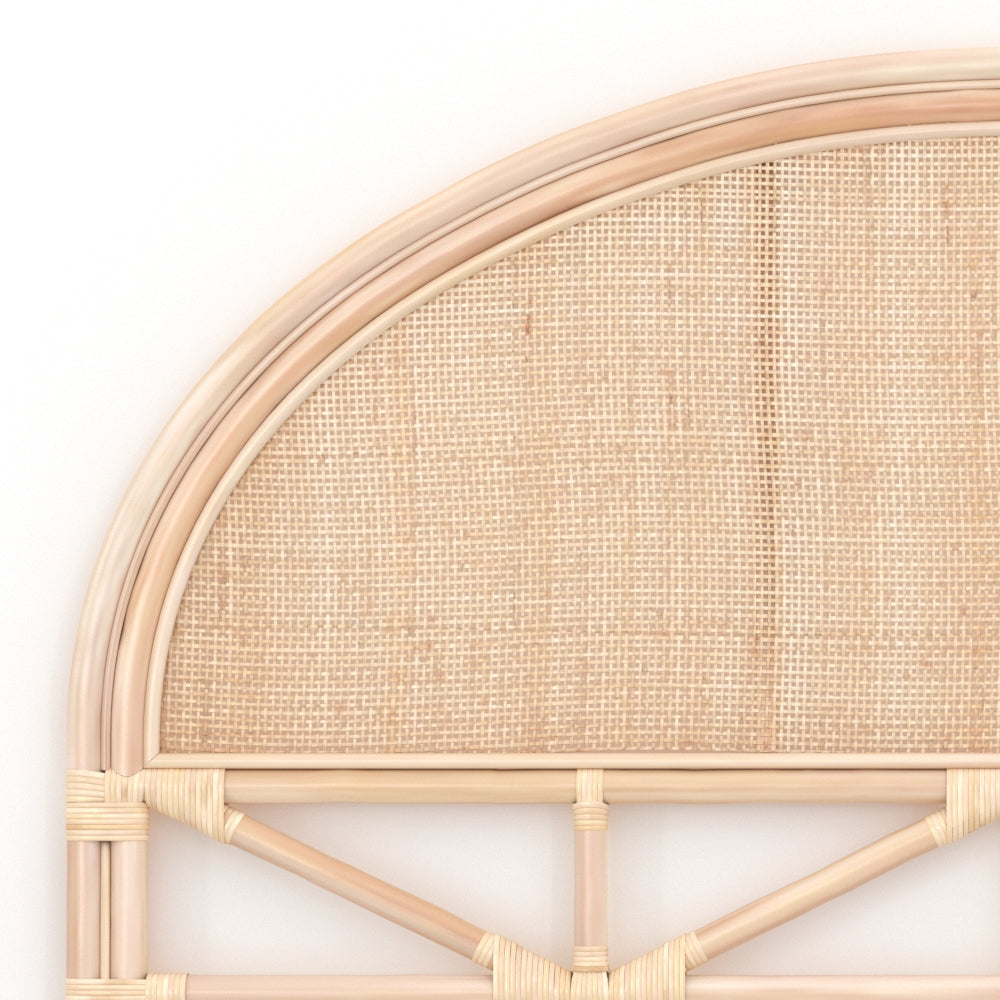 madya tete de lit 160cm rotin naturel