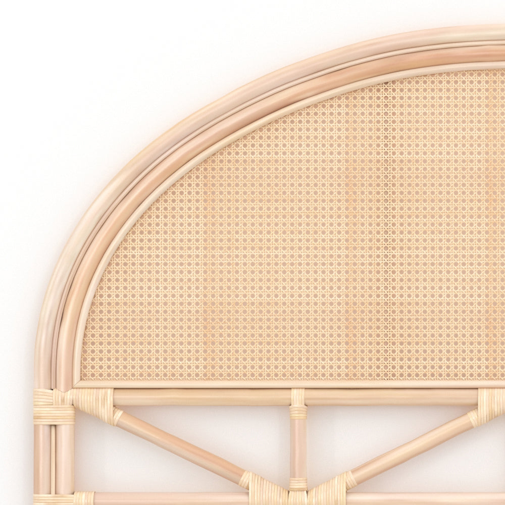 madya tete de lit rotin cannage 160cm boheme rendez vous deco