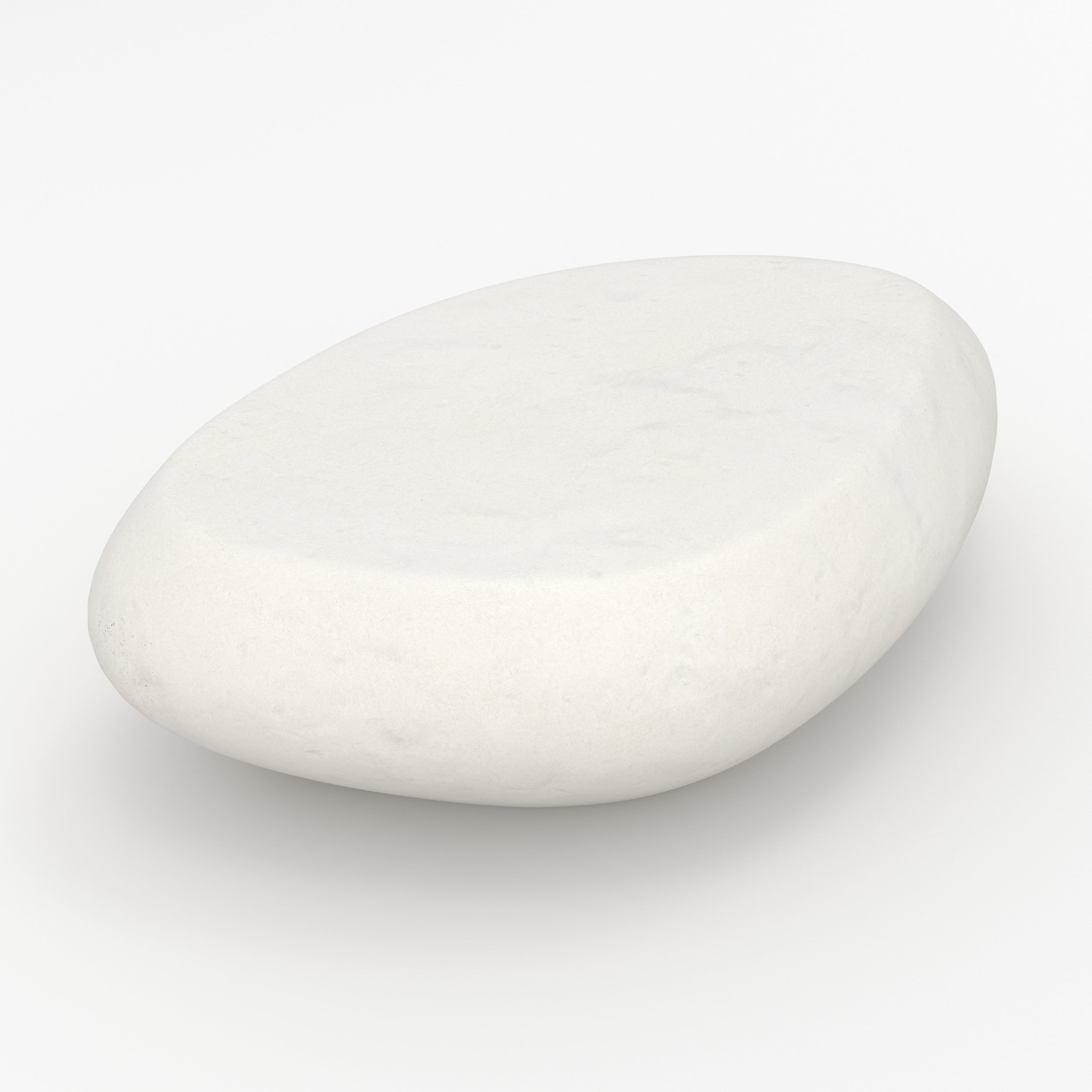 maui table basse beton blanc ovale 105cm