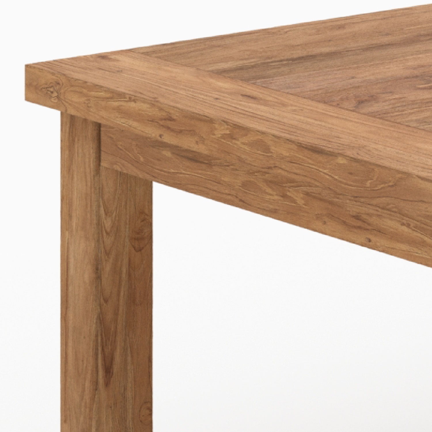 Table rectangulaire 8 personnes Mémo en bois de teck recyclé