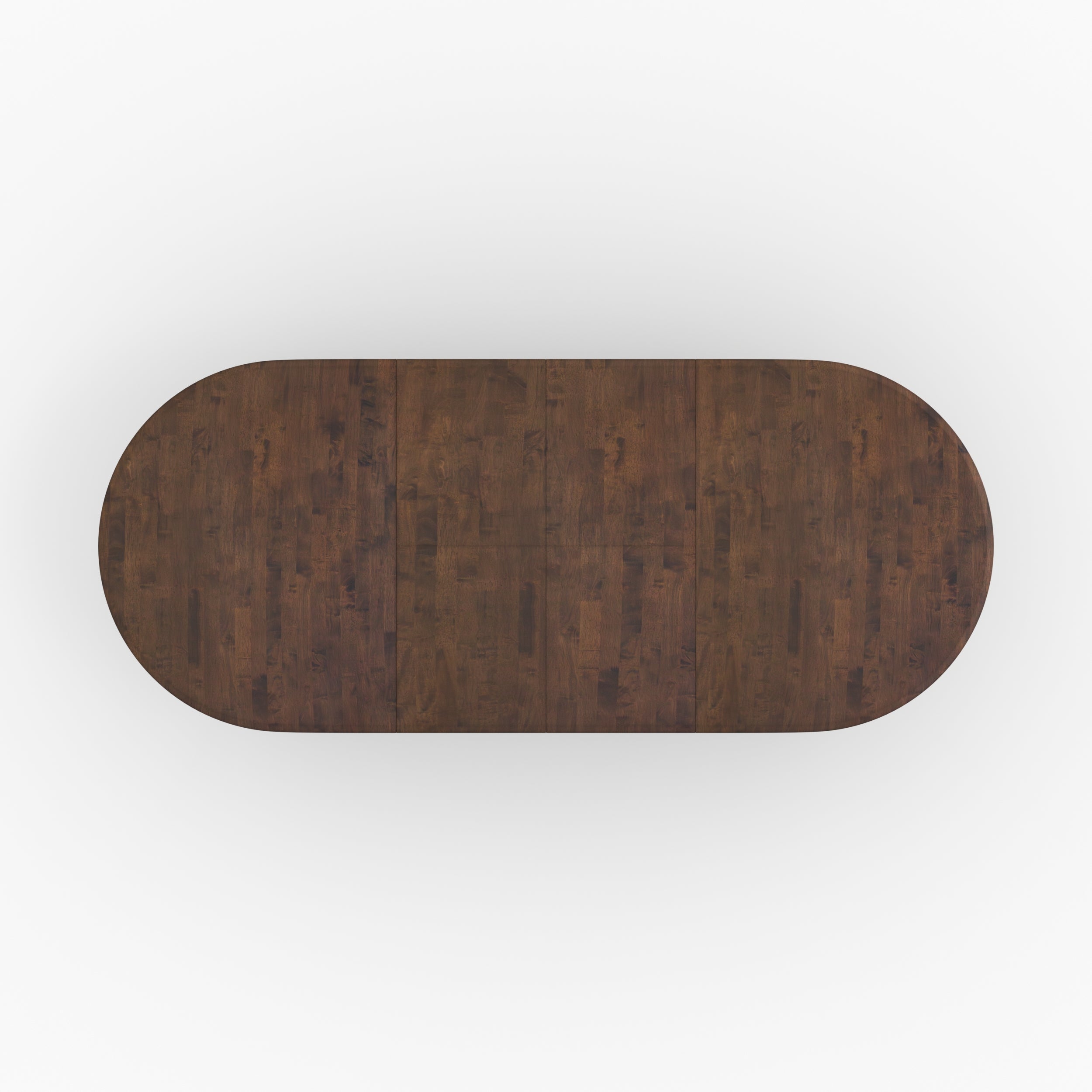 merlin table extensible en bois hevea massif fonce