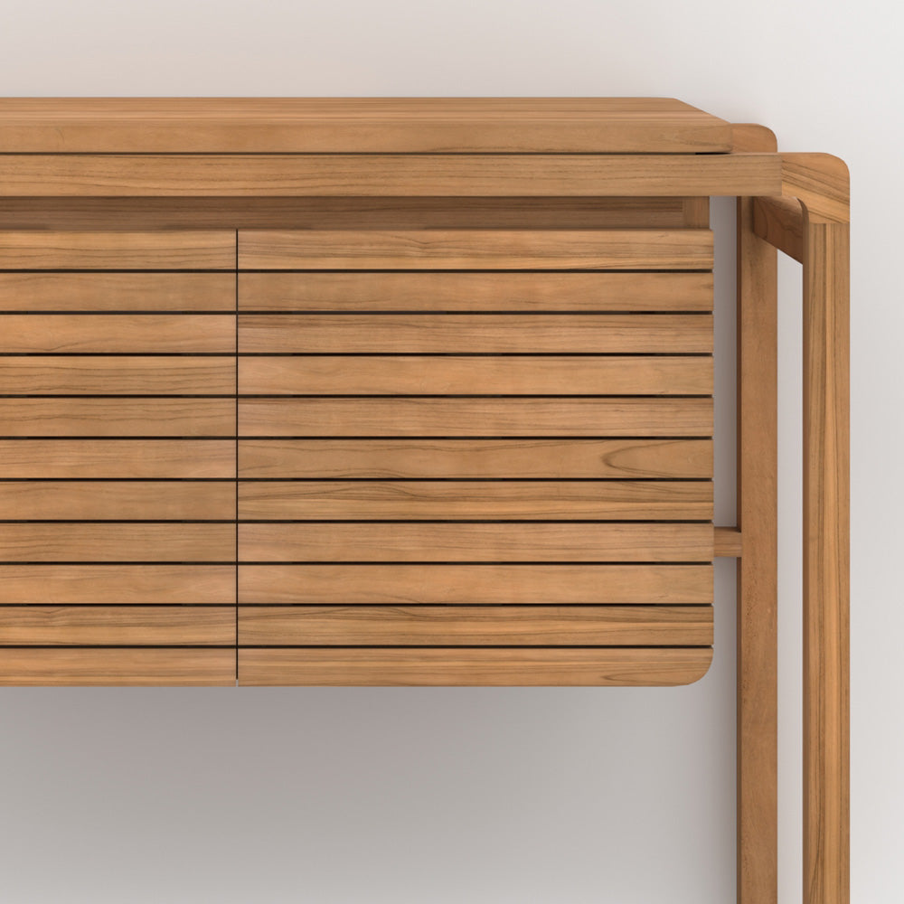 meuble 90 cm de salle de bain en bois de teck lucette