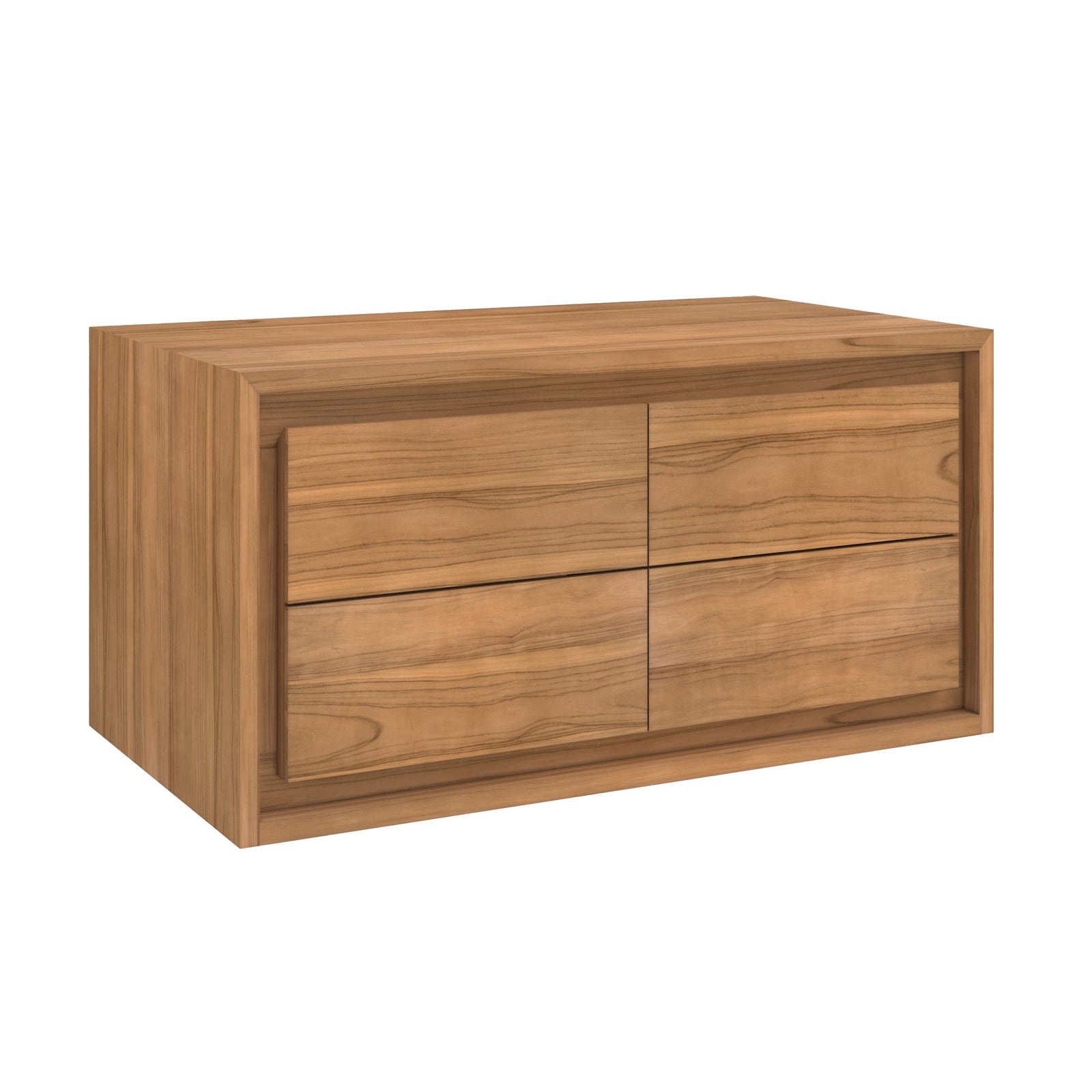 meuble de salle de bain hera bois de teck 90 cm