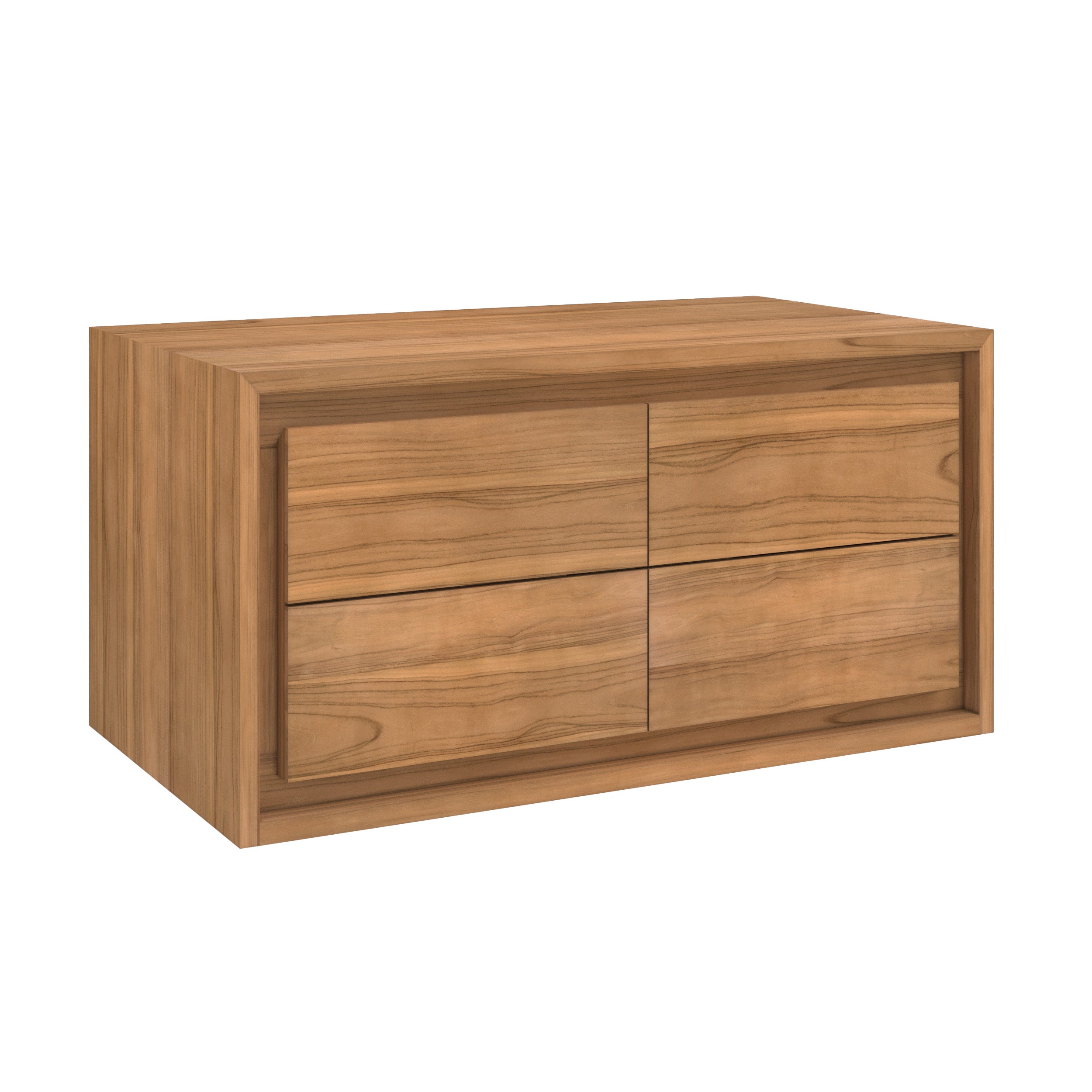 meuble de salle de bain hera bois de teck 90 cm