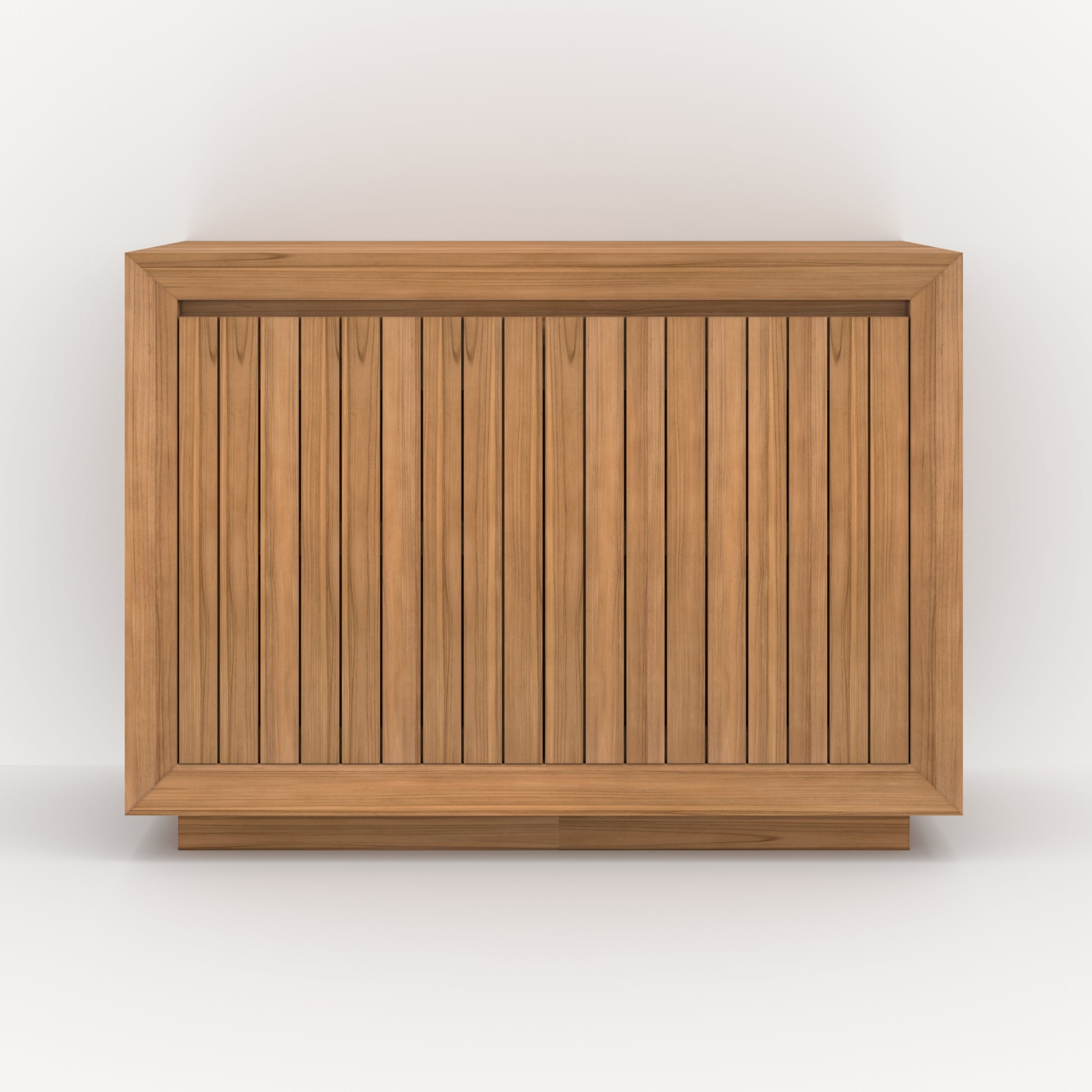meuble de salle de bain pernelle bois de teck 110 cm rangements