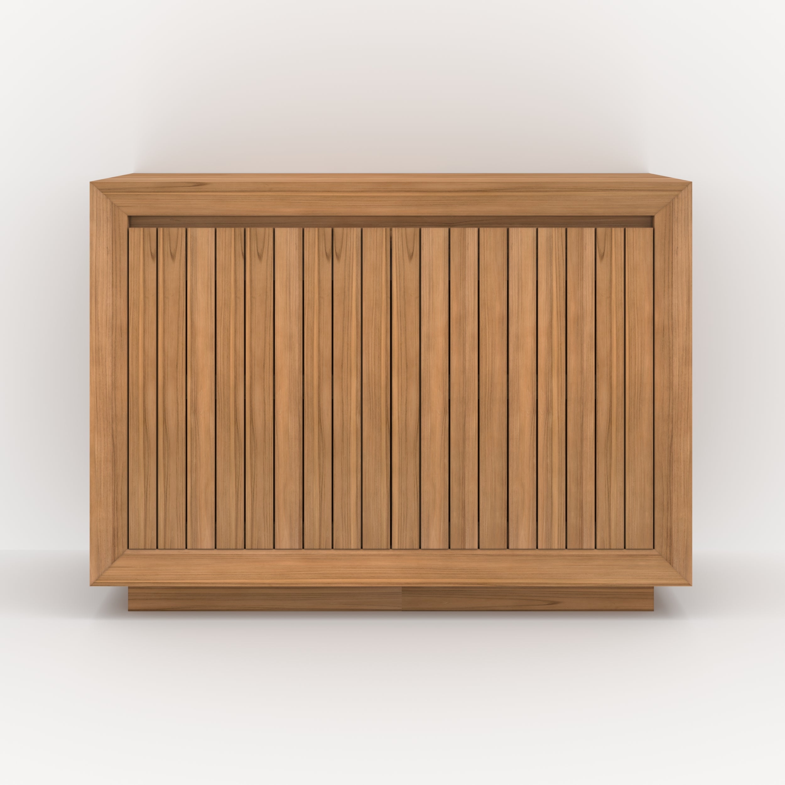meuble de salle de bain pernelle bois de teck 110 cm rangements