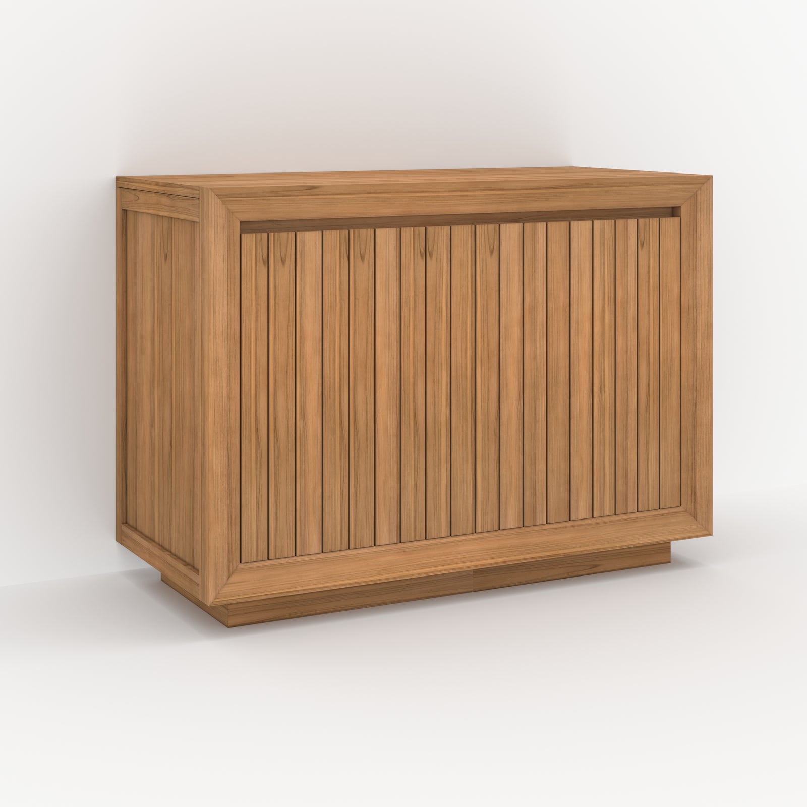 meuble de salle de bain pernelle bois de teck 110 cm