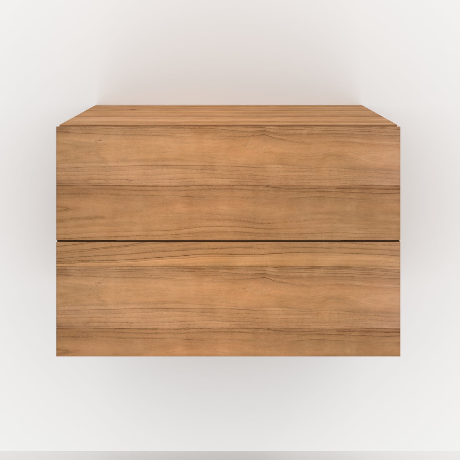 meuble hera salle de bain suspendu bois teck