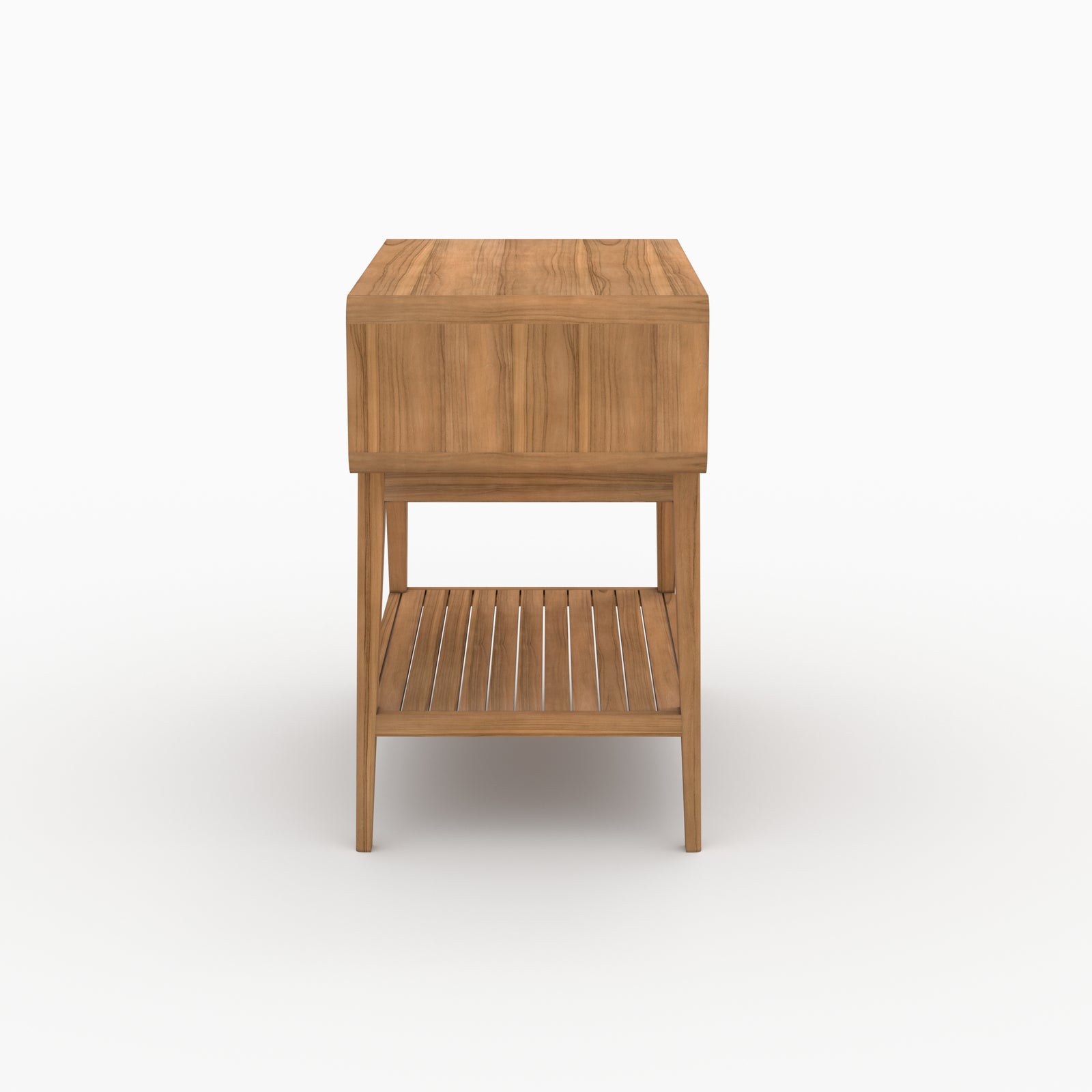 meuble kafa 90 cm teck rectangulaire