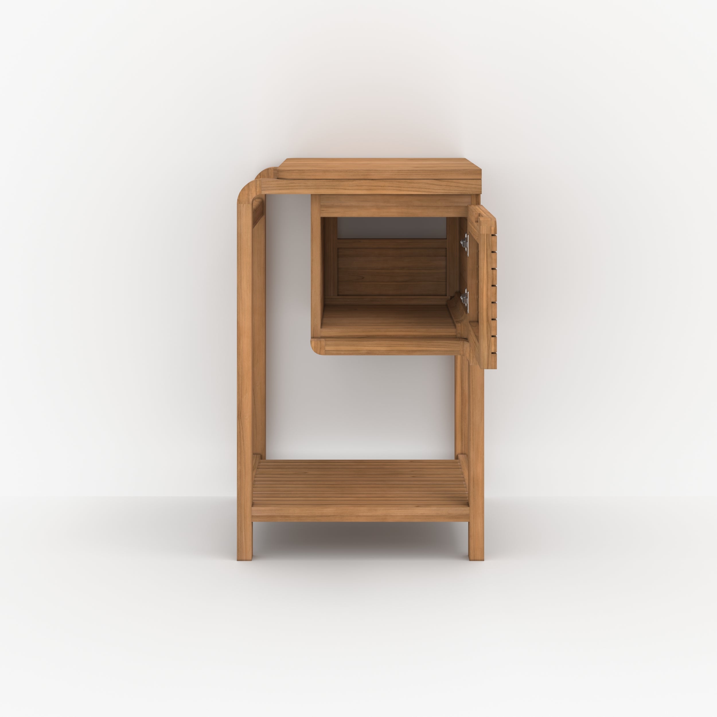 meuble lucette 50 cm pour vasque en bois de teck