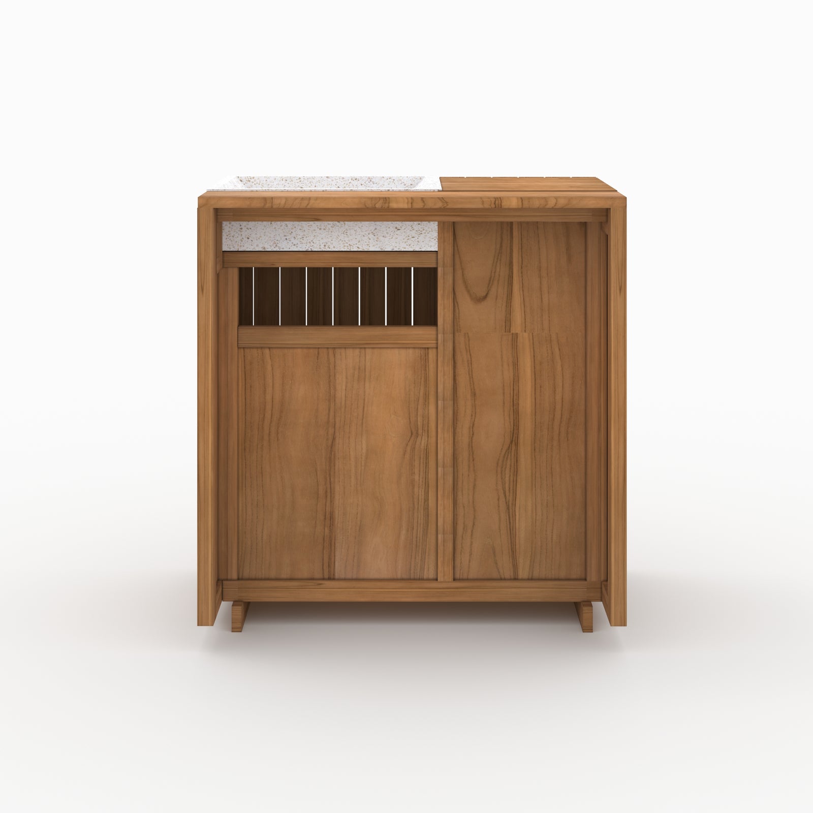 meuble noa vasque terrazzo integree bois